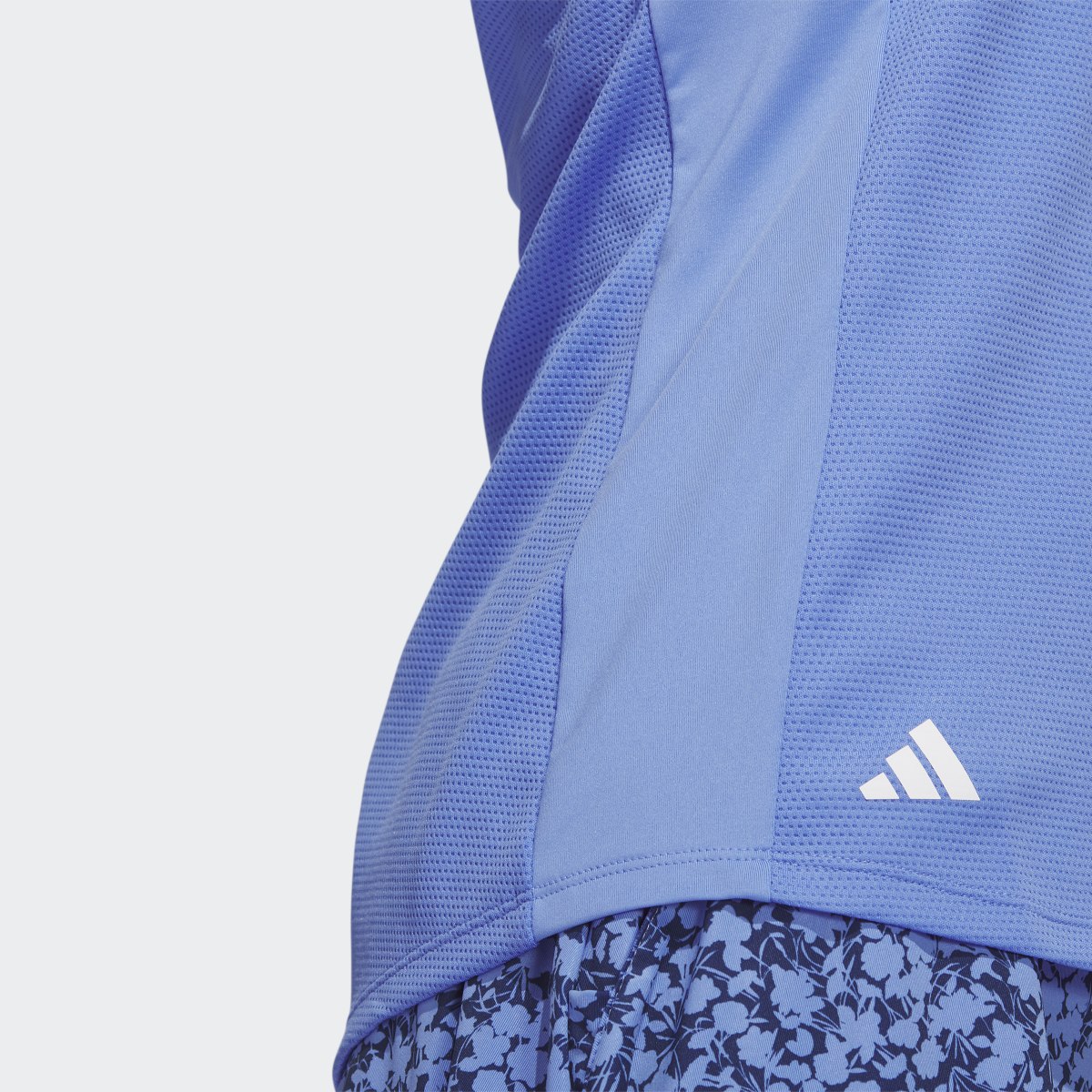 Adidas Texture Sleeveless Golf Polo Shirt. 8