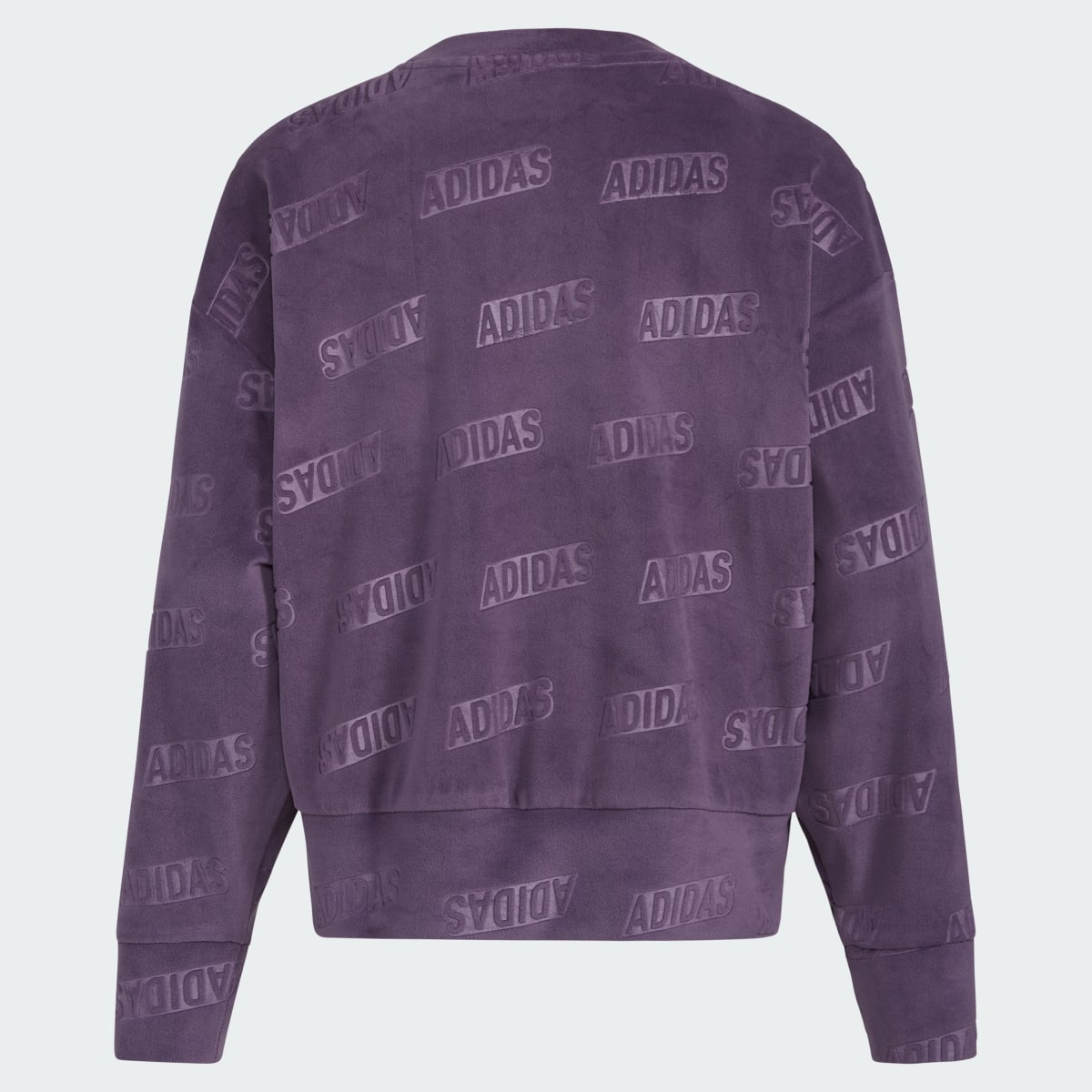 Adidas Long Sleeve Velour Crewneck Pullover. 4