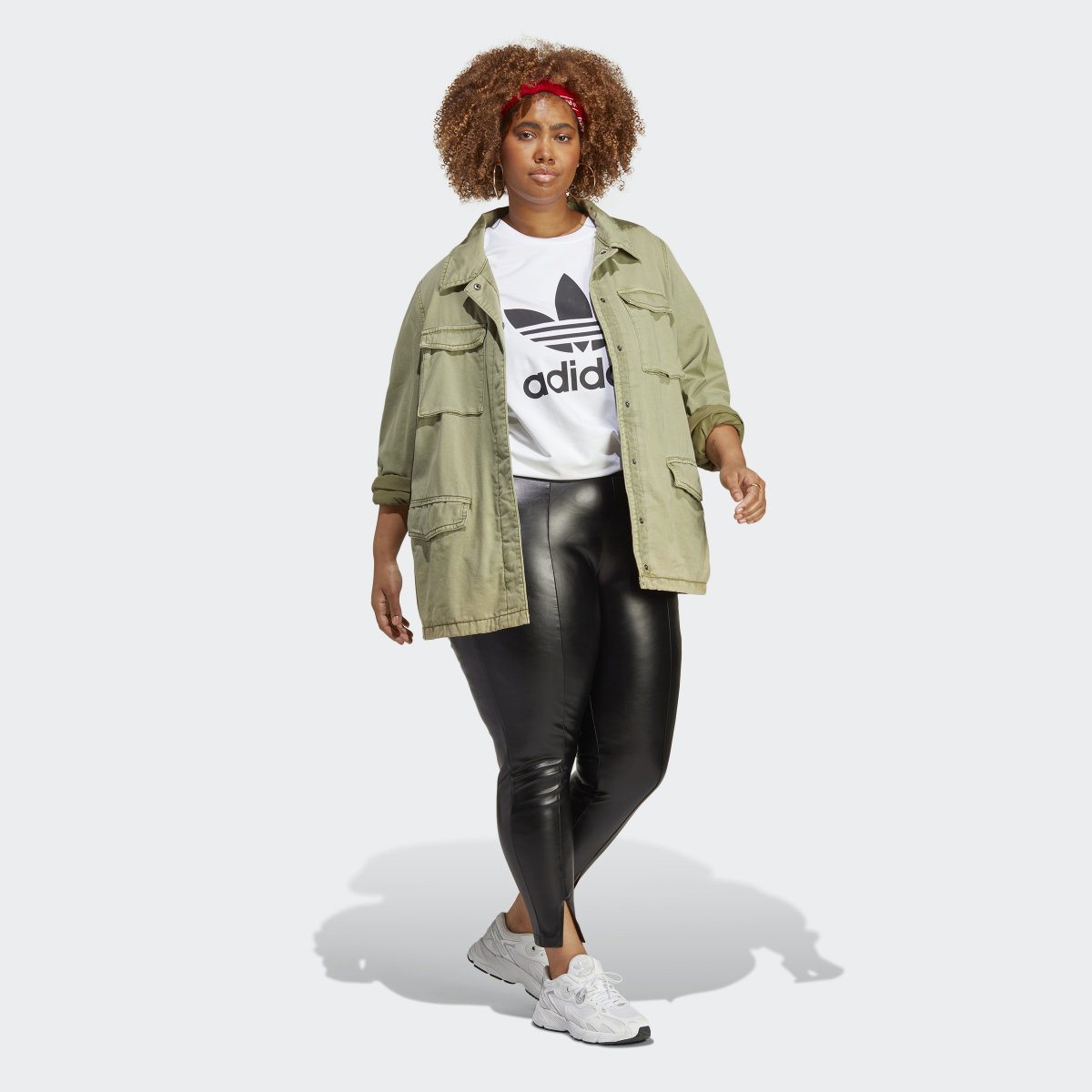 Adidas T-shirt Trefoil Adicolor Classics (Plus Size). 4