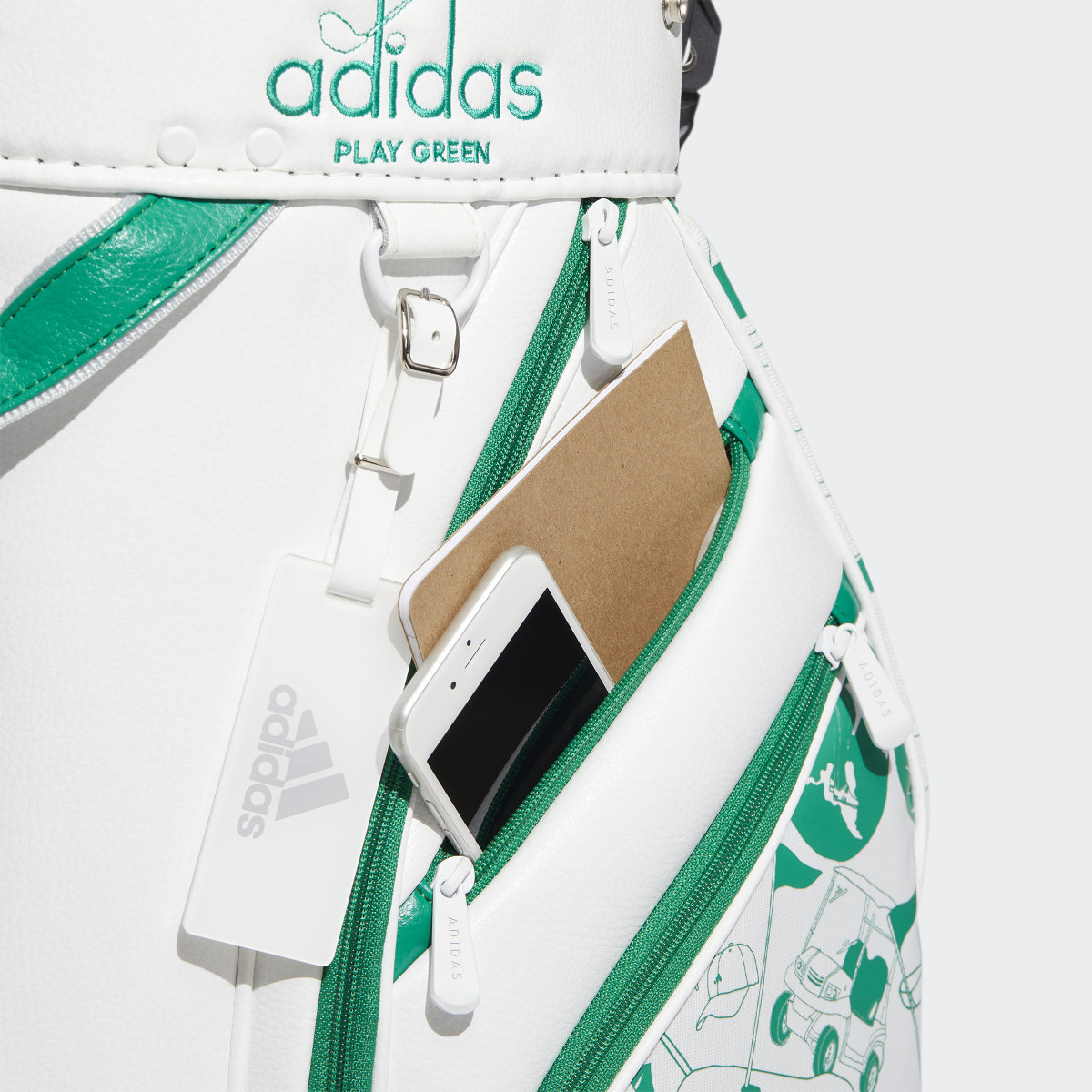 Adidas Bolsa de Golf Tripode Play Green. 7