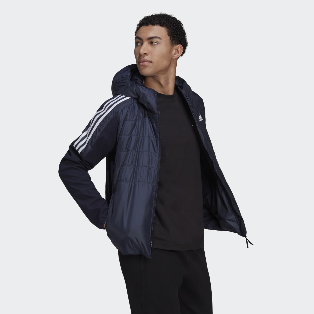 Adidas Giacca Essentials Insulated Hooded Hybrid. 4