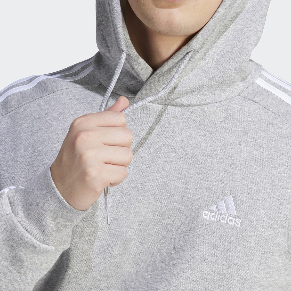 Adidas Sweat-shirt à capuche en molleton à 3 bandes Essentials. 6