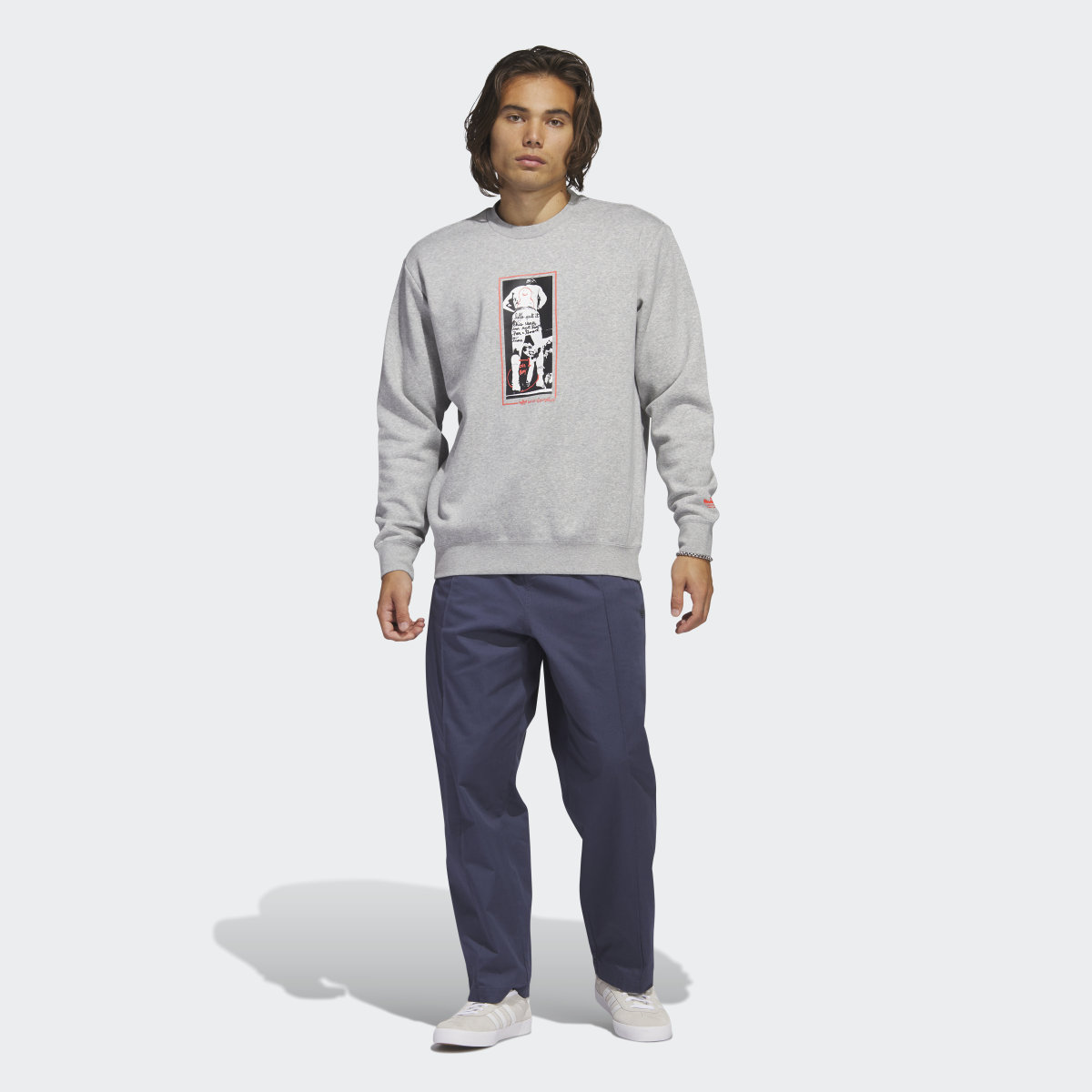 Adidas Graphic Shmoofoil Crewneck Sweatshirt. 5