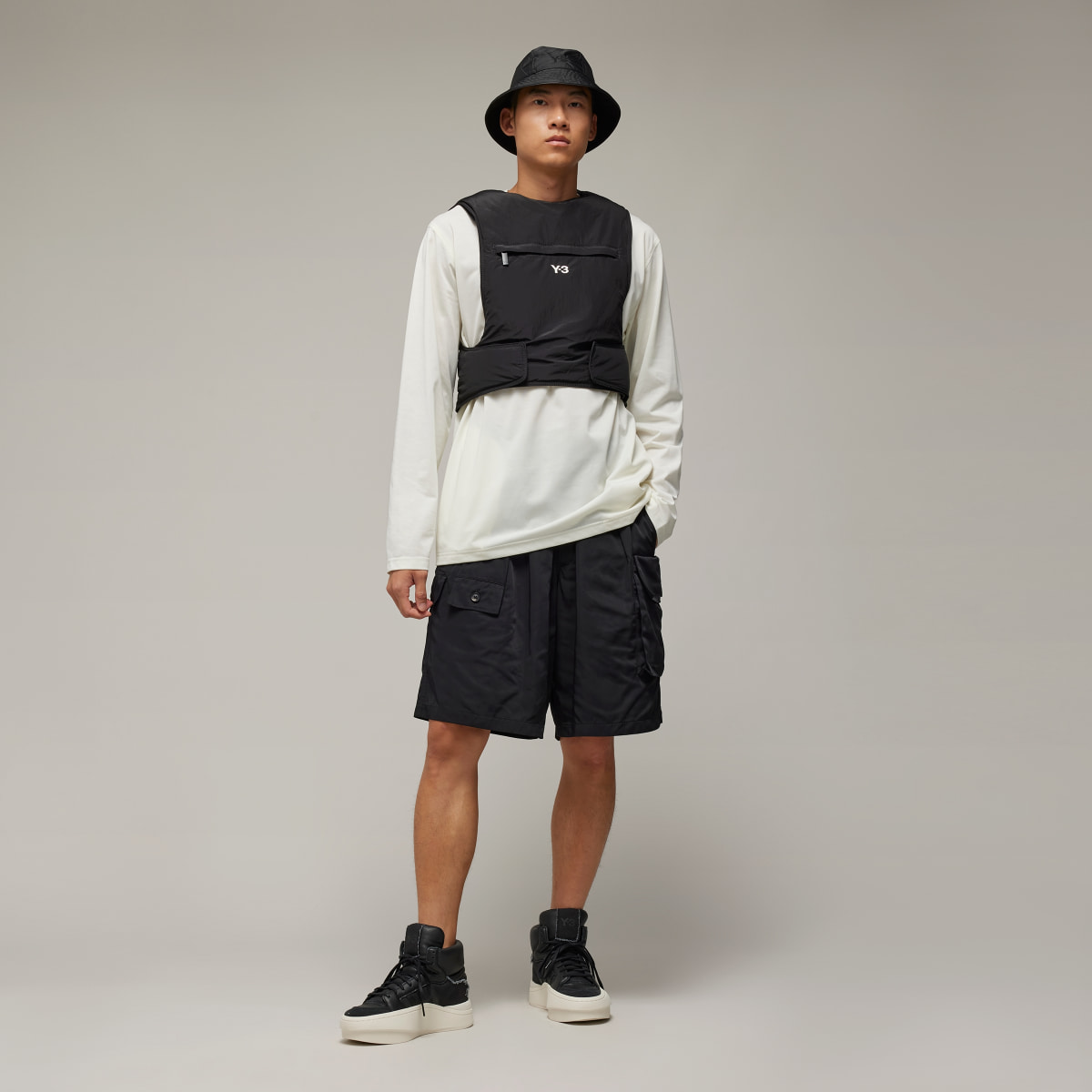 Adidas Y-3 Nylon Twill Shorts. 4