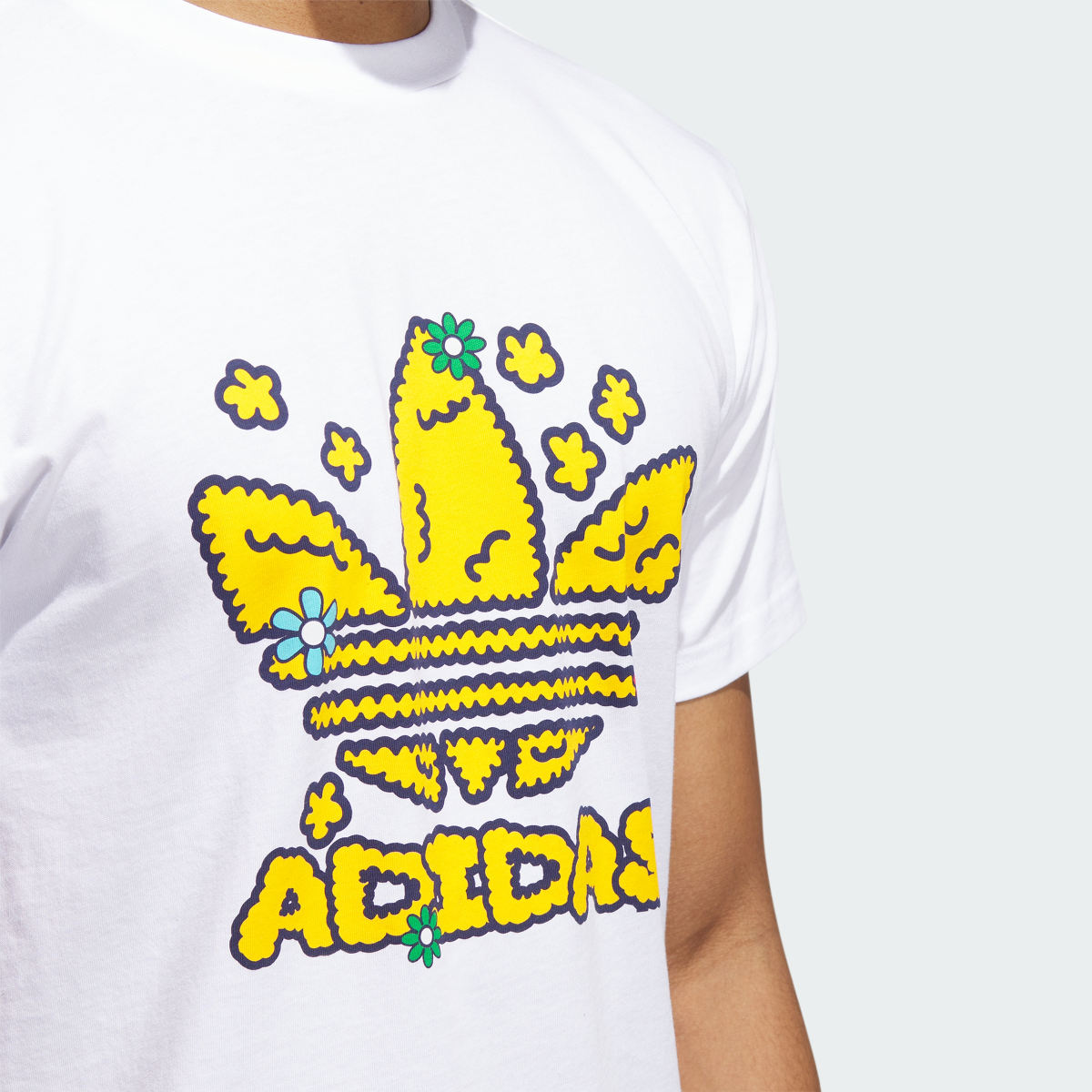 Adidas Collegiate Stacked Trefoil Tee. 6