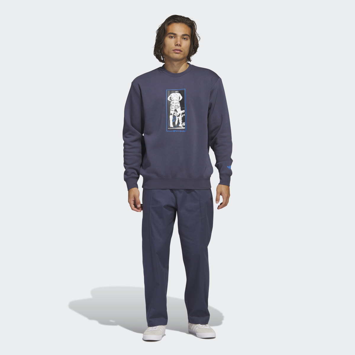 Adidas Graphic Shmoofoil Crewneck Sweatshirt. 5