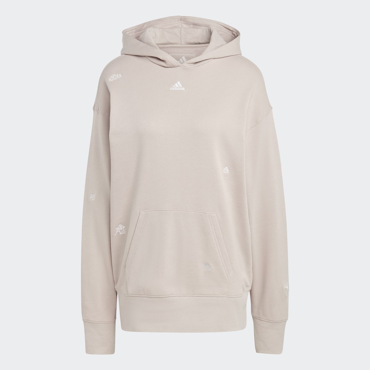 Adidas Relaxed Hoodie with Healing Crystals-Inspired Graphics. 5