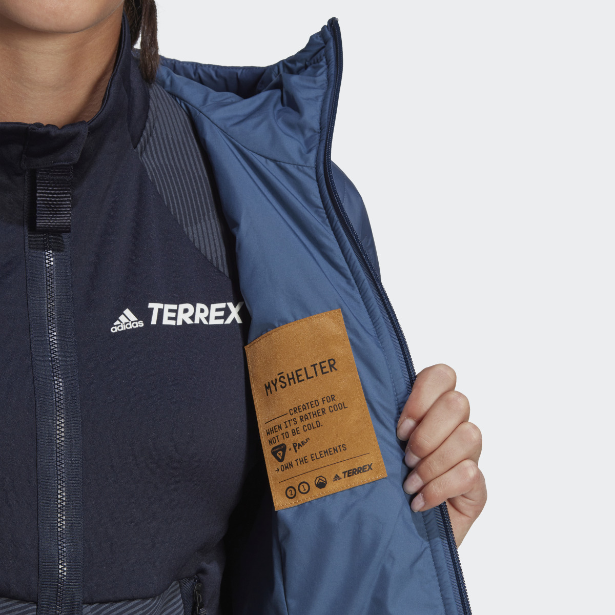 Adidas Terrex MYSHELTER PrimaLoft Hooded Padded Jacket. 9