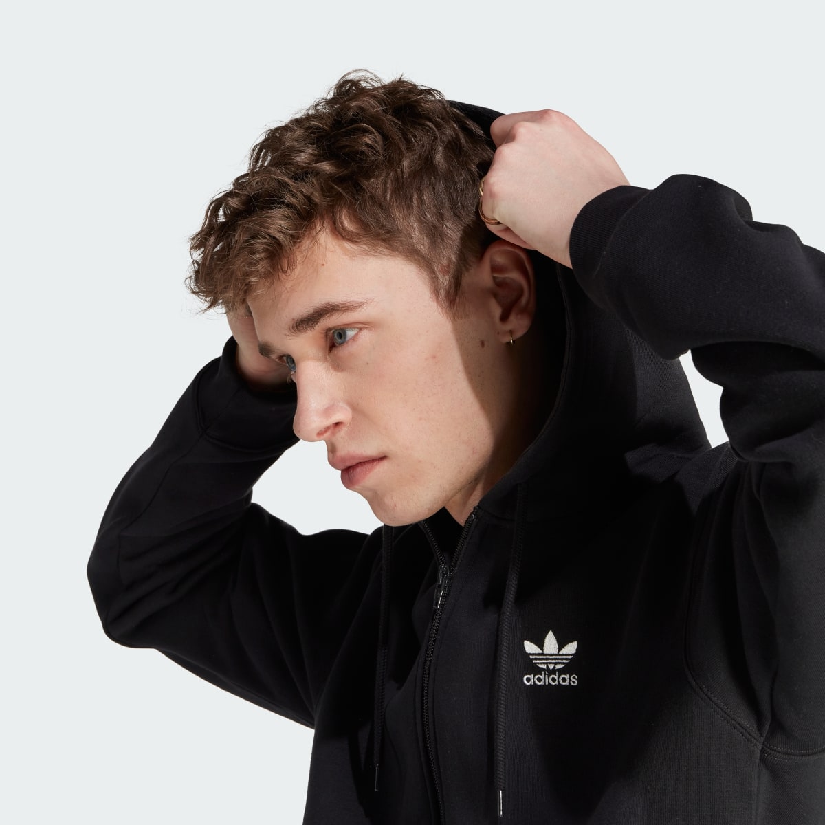 Adidas Veste à capuche entièrement zippée Trèfle Essentials. 7