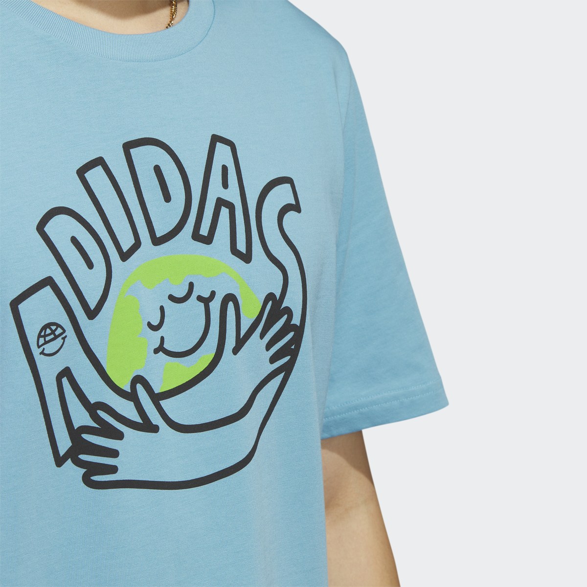 Adidas Change Through Sports Earth Graphic T-Shirt. 6