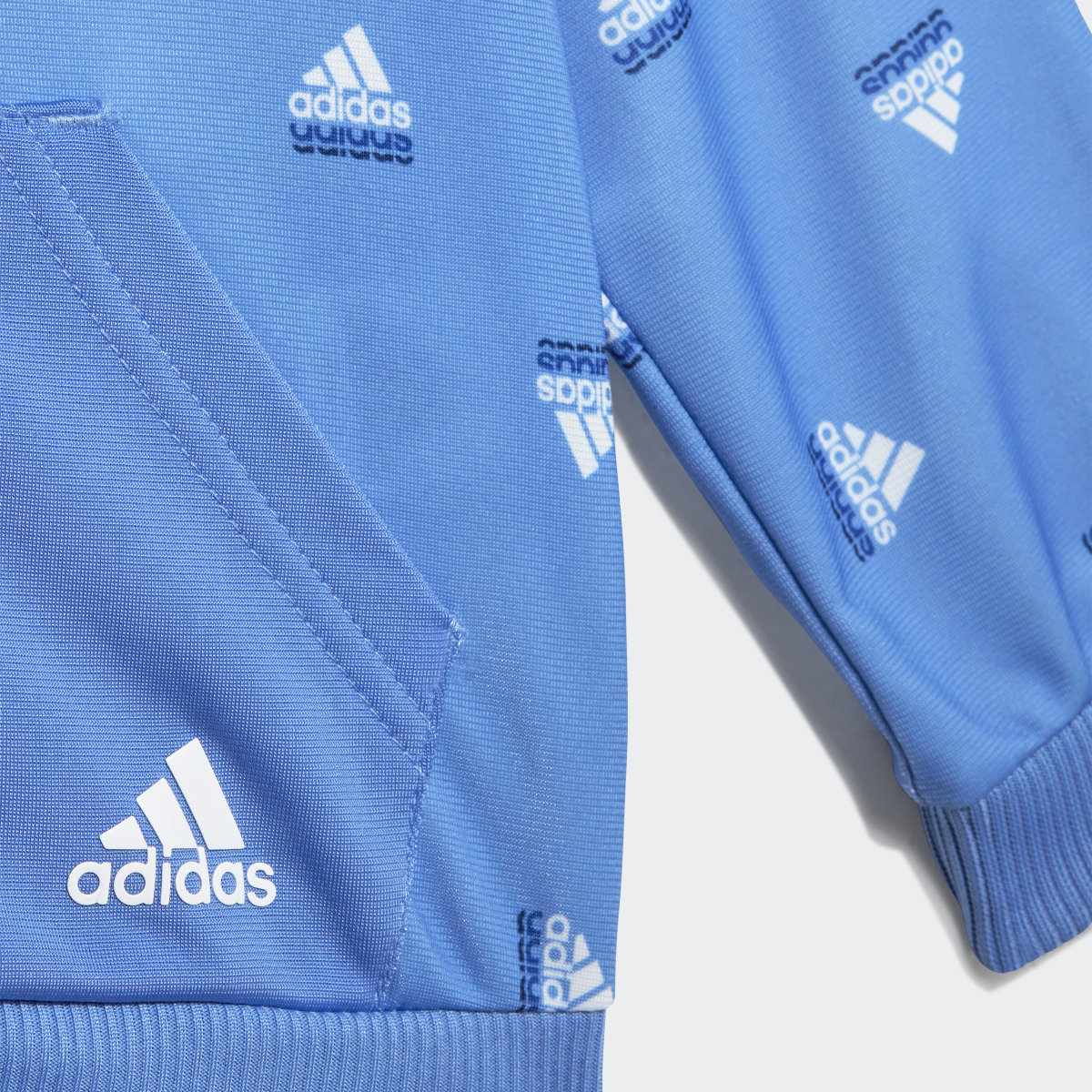 Adidas Brandlove Shiny Polyester Track Suit. 8