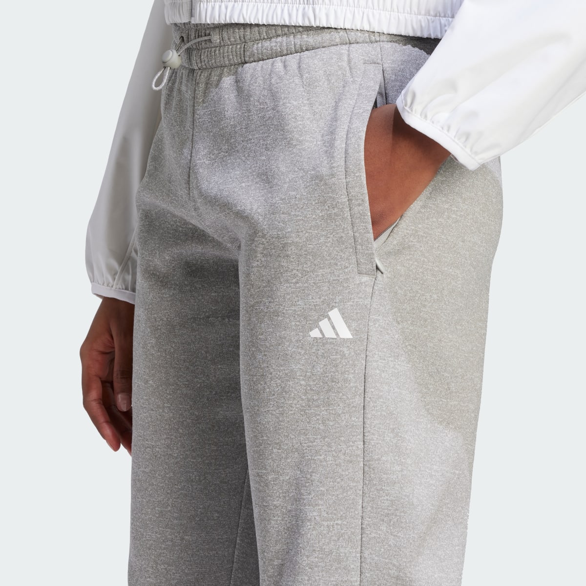 Adidas AEROREADY Game and Go Regular Tapered Fleece Pants. 6