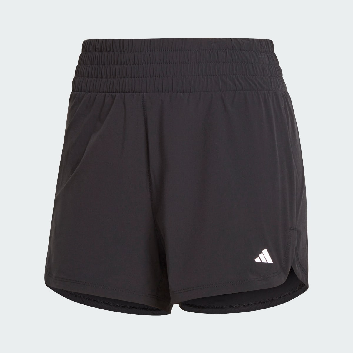 Adidas Pacer Stretch-Woven Zipper Pocket Lux Shorts. 4