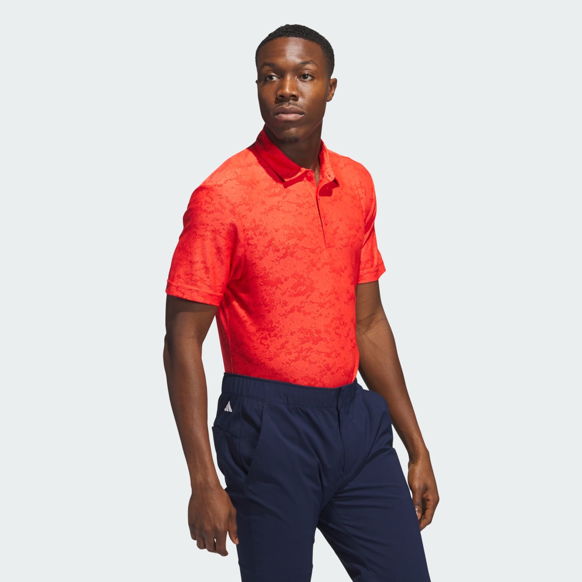 Adidas Playera Polo de Golf Jacquard Texturizada. 4