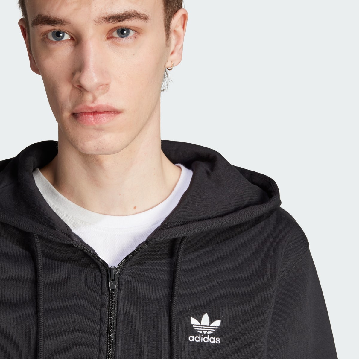 Adidas Veste à capuche entièrement zippée Trèfle Essentials. 6