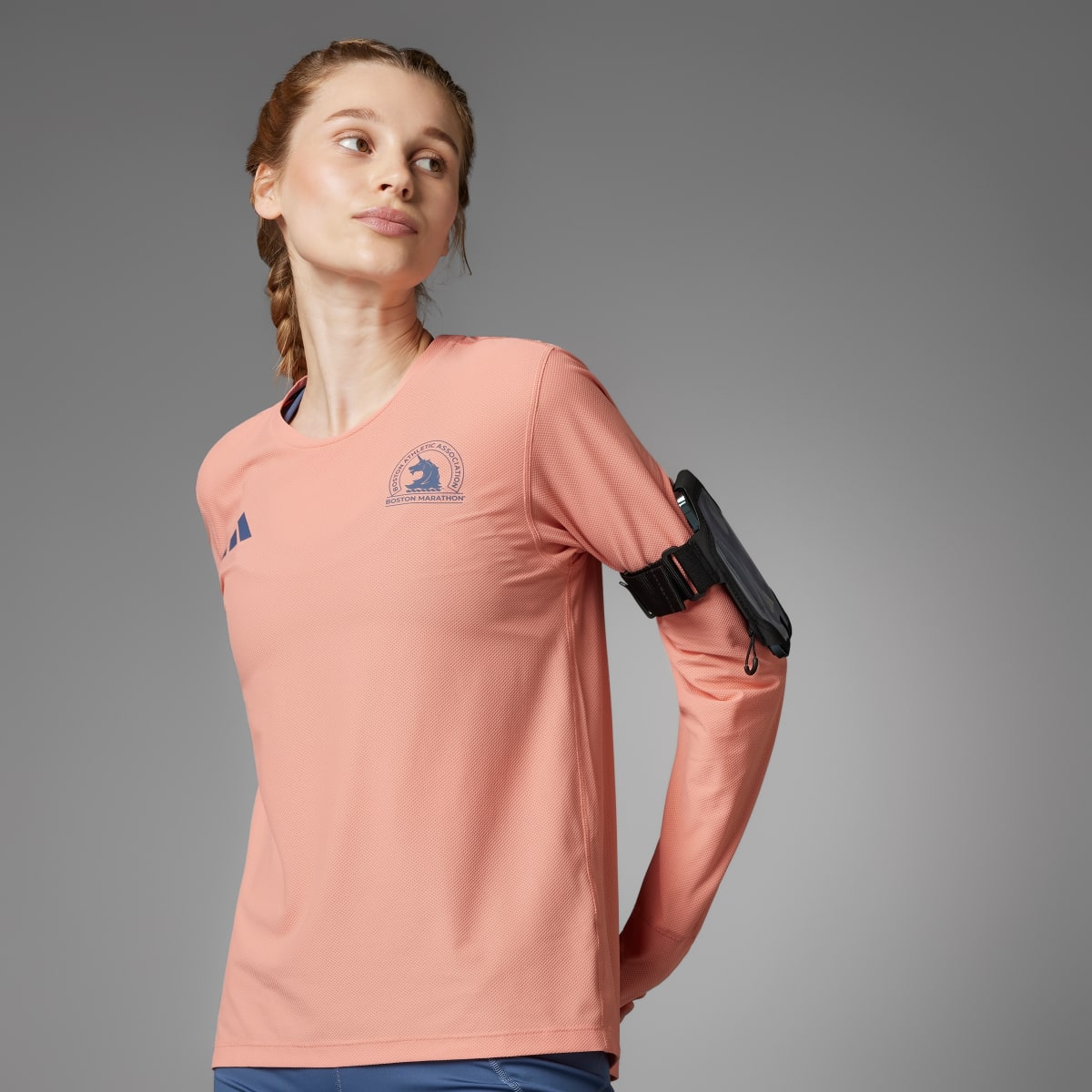 Adidas Boston Marathon® 2024 Own the Run Long Sleeve Tee. 7