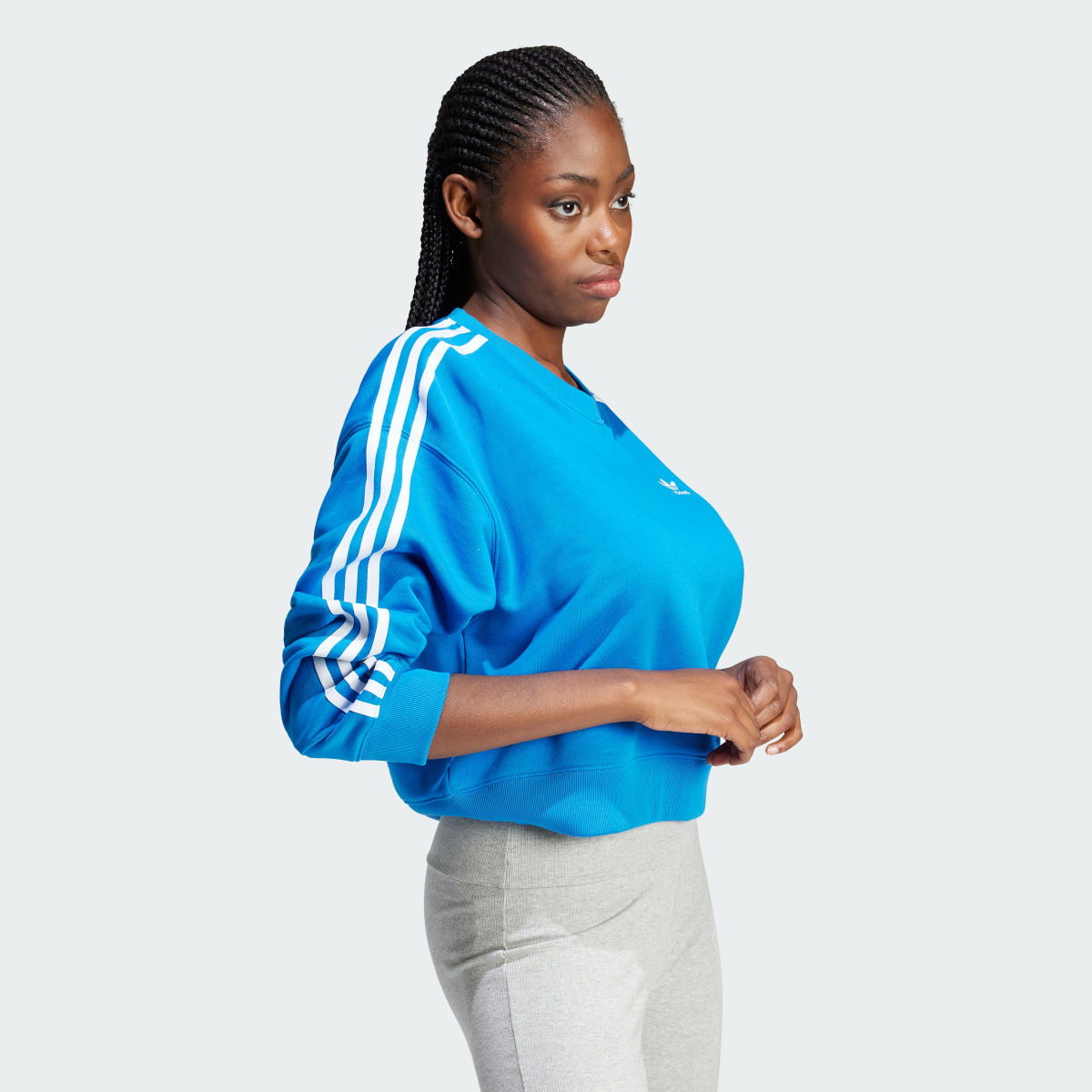 Adidas 3-Stripes Crew Sweatshirt. 4