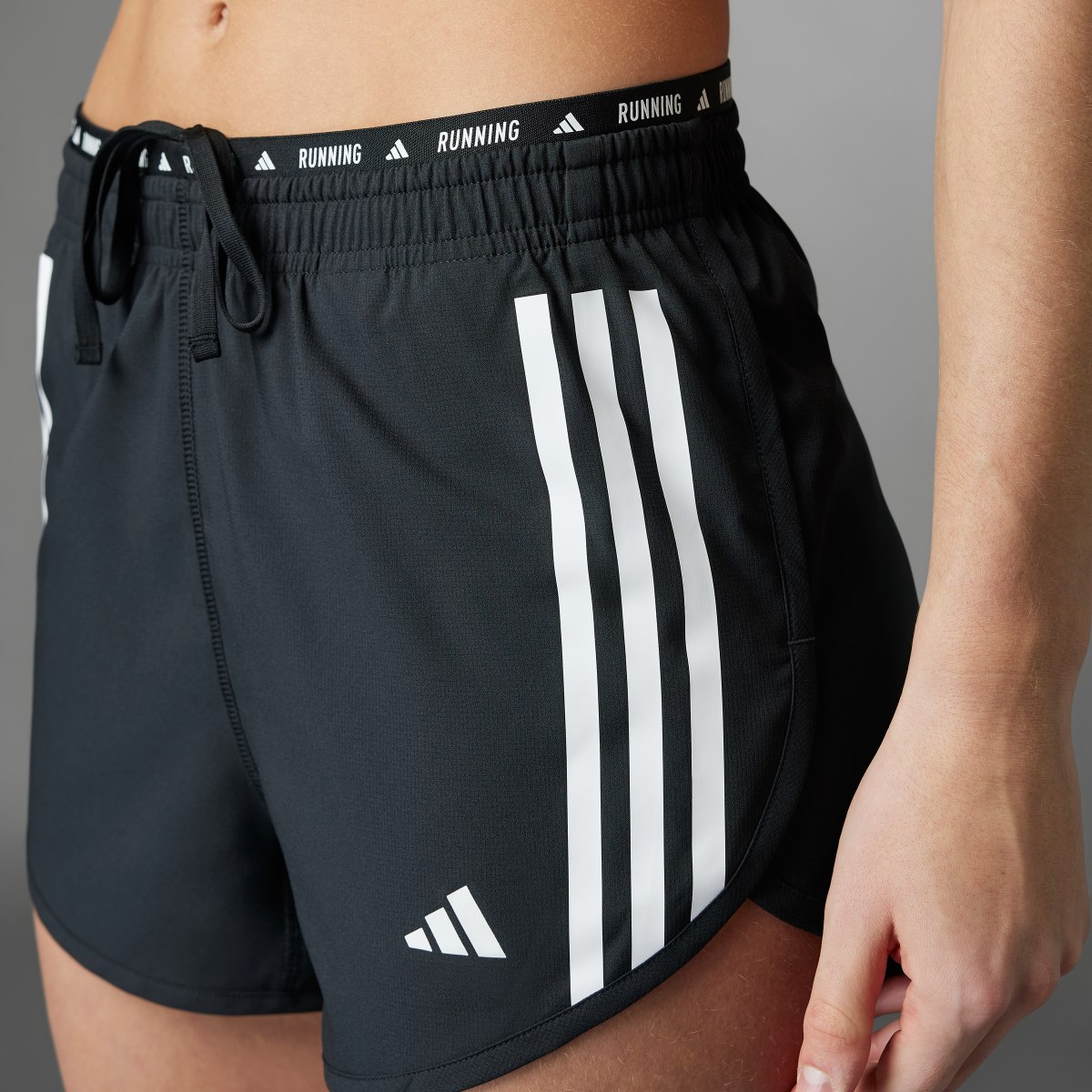 Adidas Own The Run 3-Stripes Shorts. 7