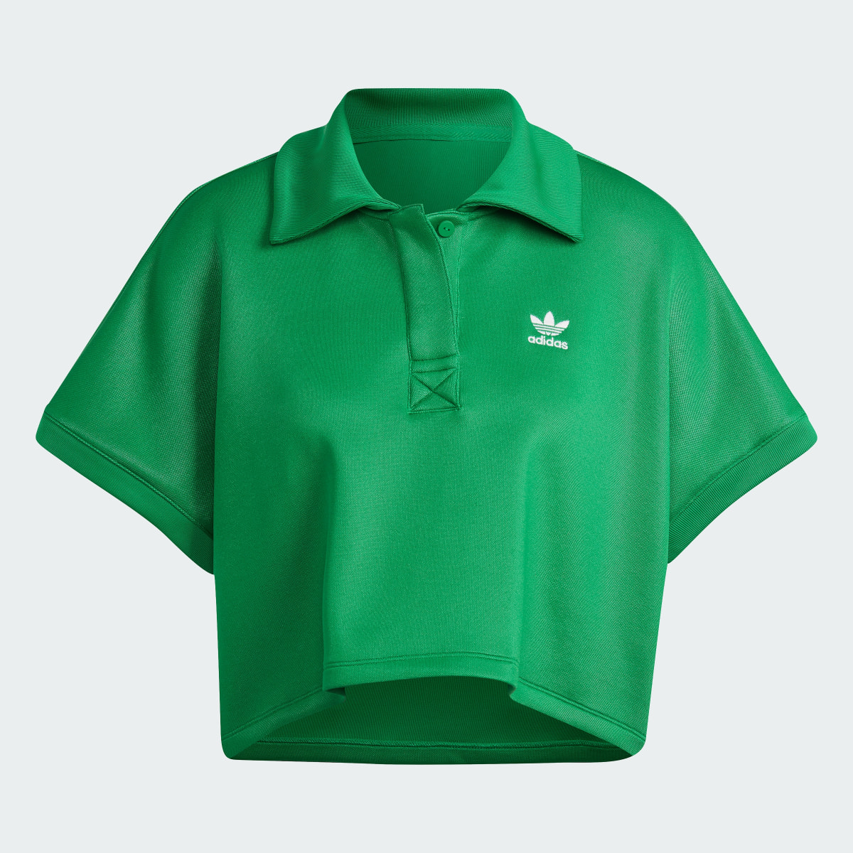 Adidas Adicolor Classics Oversized Crop Polo Tee. 5