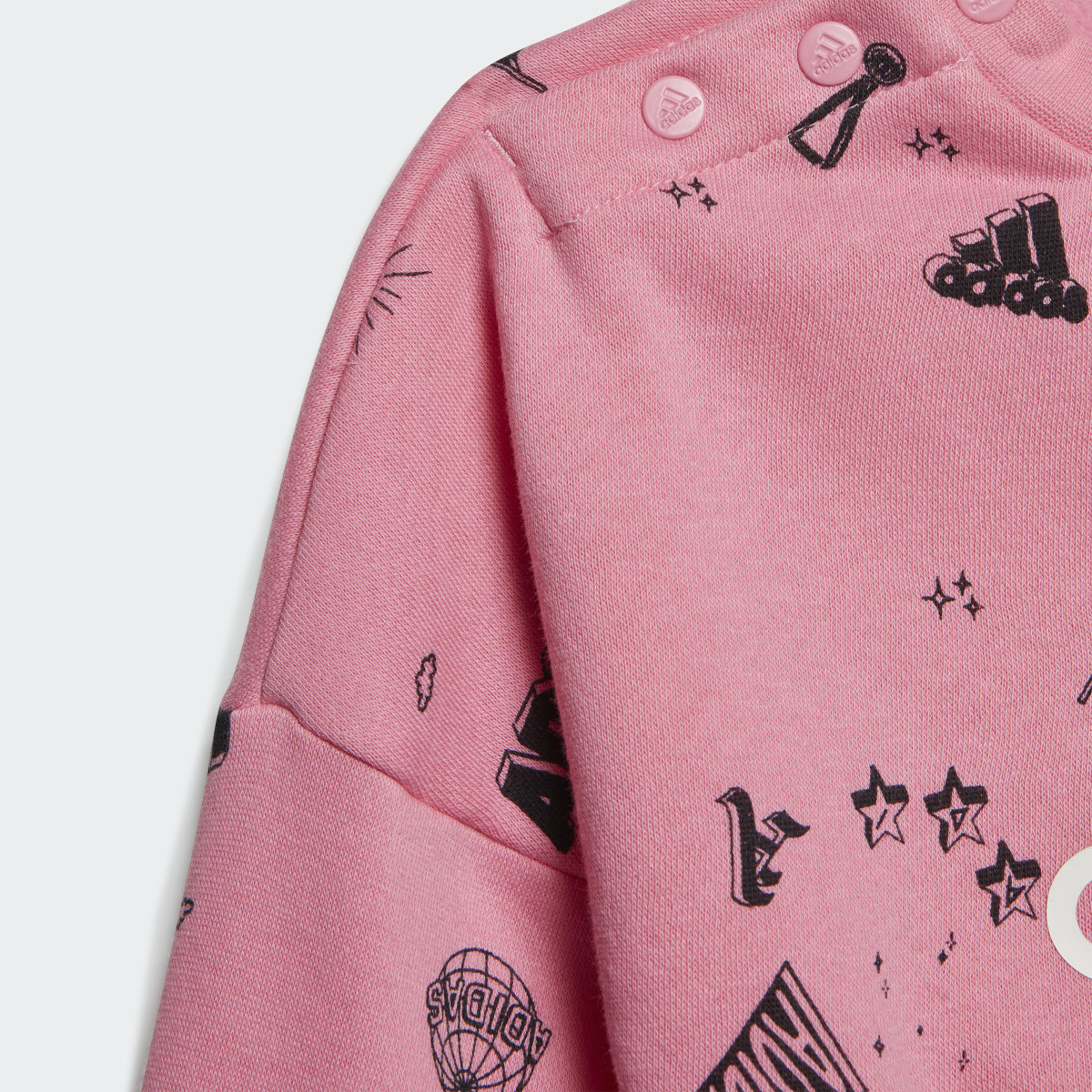 Adidas Brand Love Crew Sweatshirt Set Kids. 8