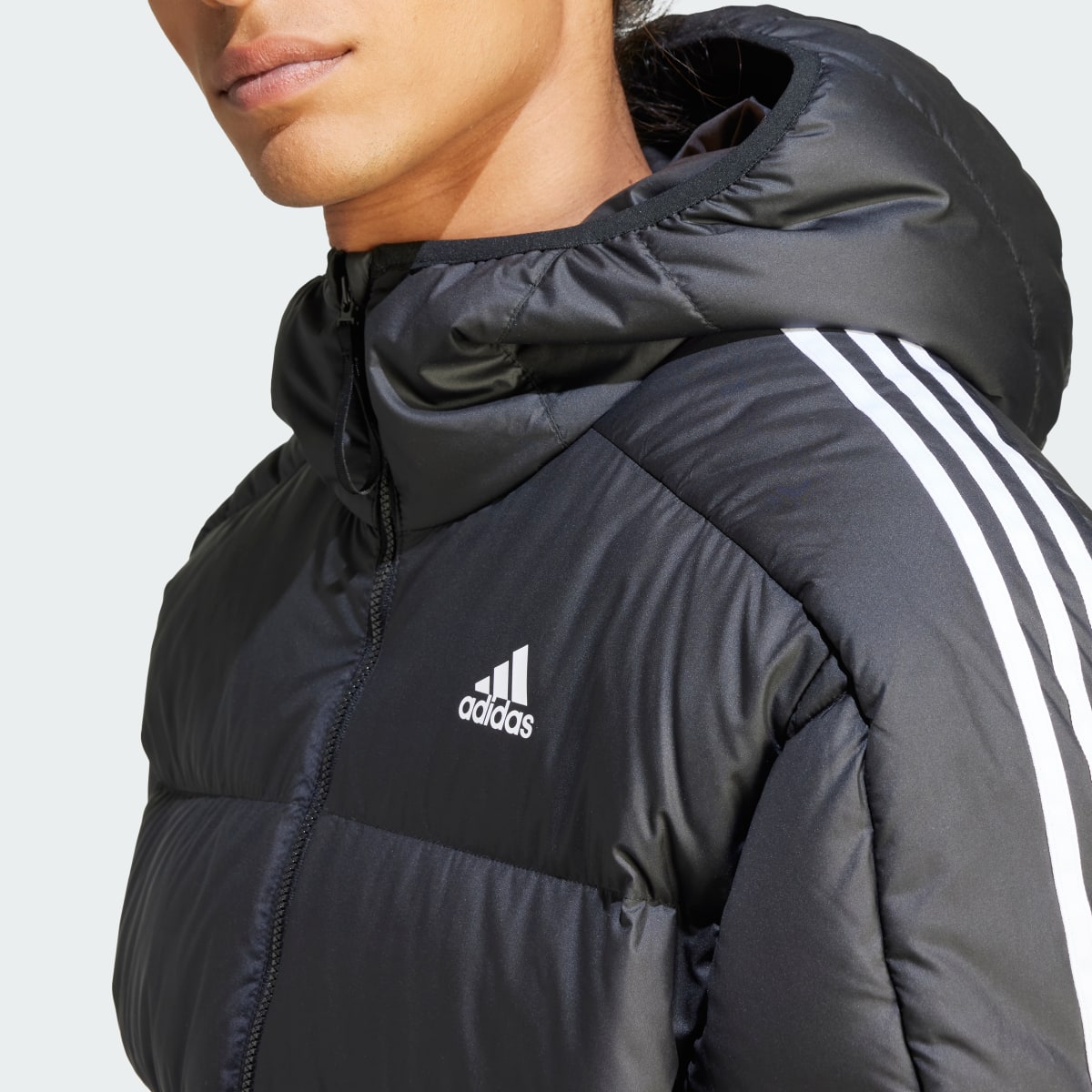 Adidas Essentials Midweight Down Hooded Jacket. 6