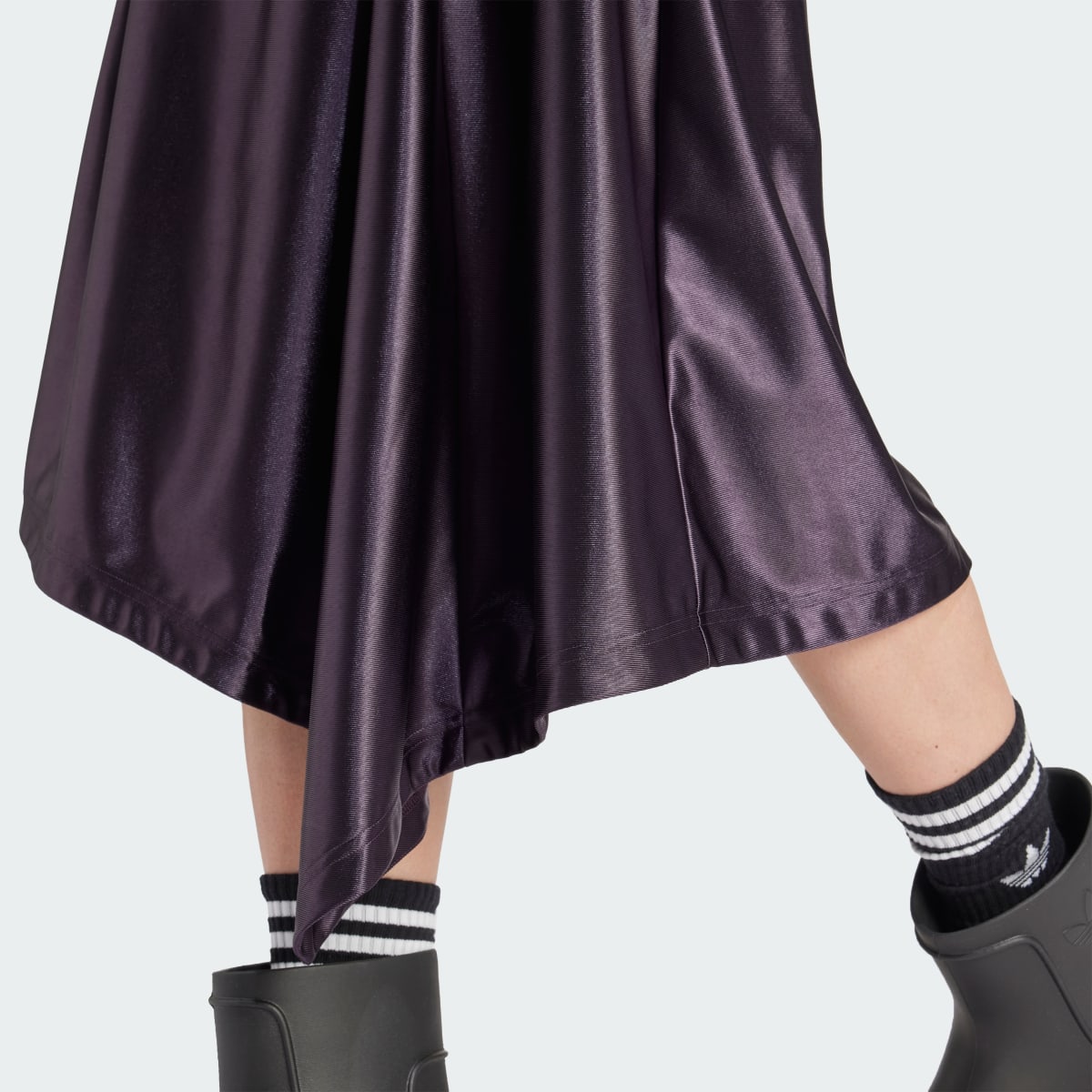 Adidas High-Waisted Satin Skirt. 5