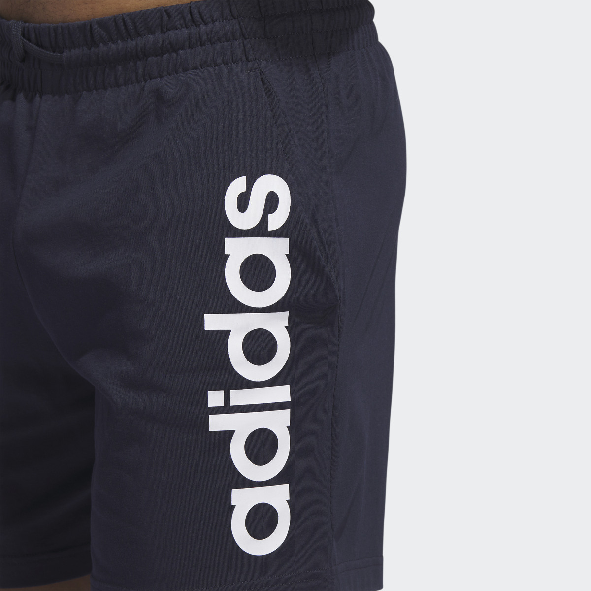 Adidas AEROREADY Essentials Single Jersey Linear Logo Shorts. 5