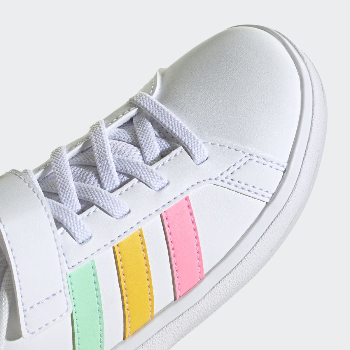 Adidas Grand Court Court Elastic Lace and Top Strap Schuh. 10