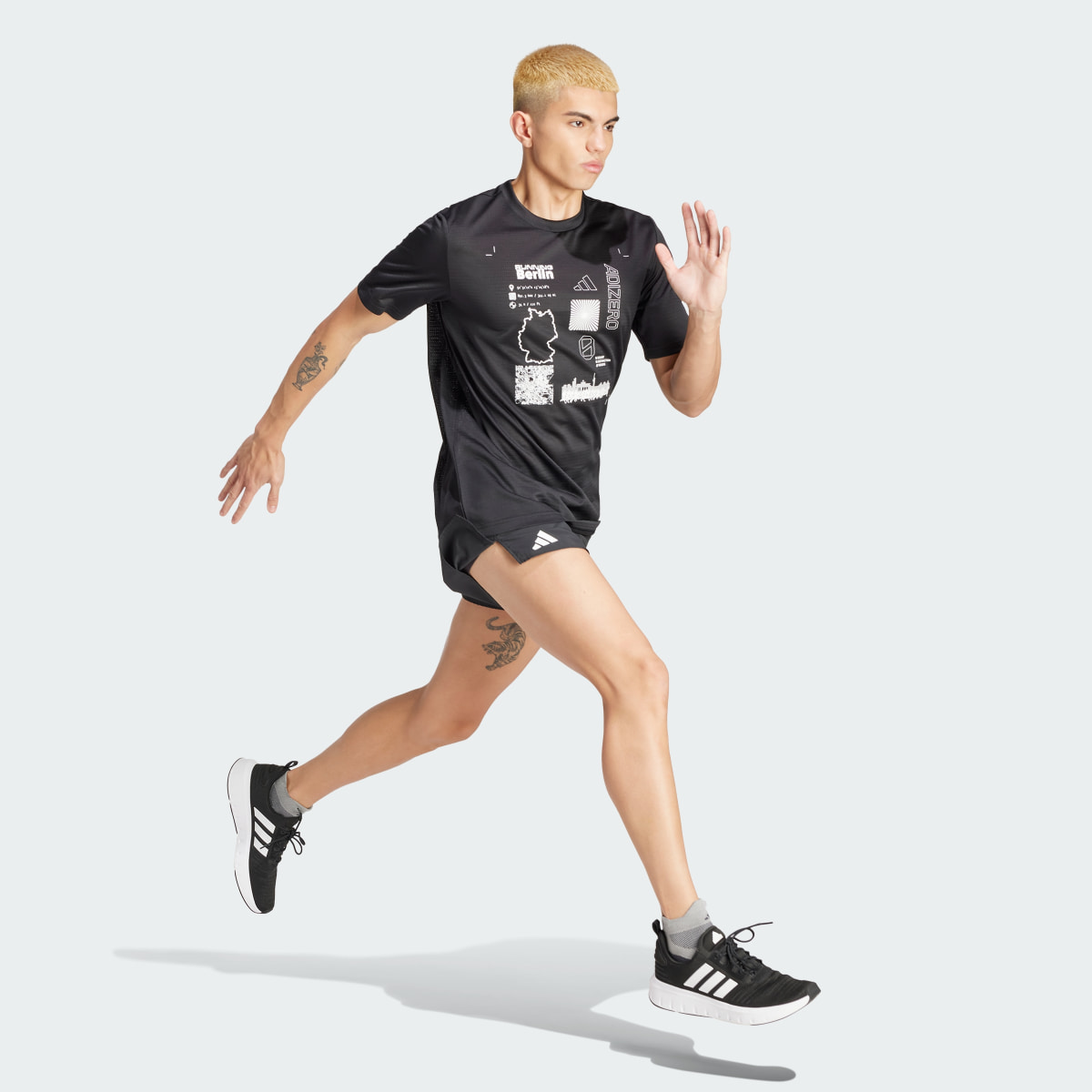 Adidas T-shirt de Running City Series Adizero. 4
