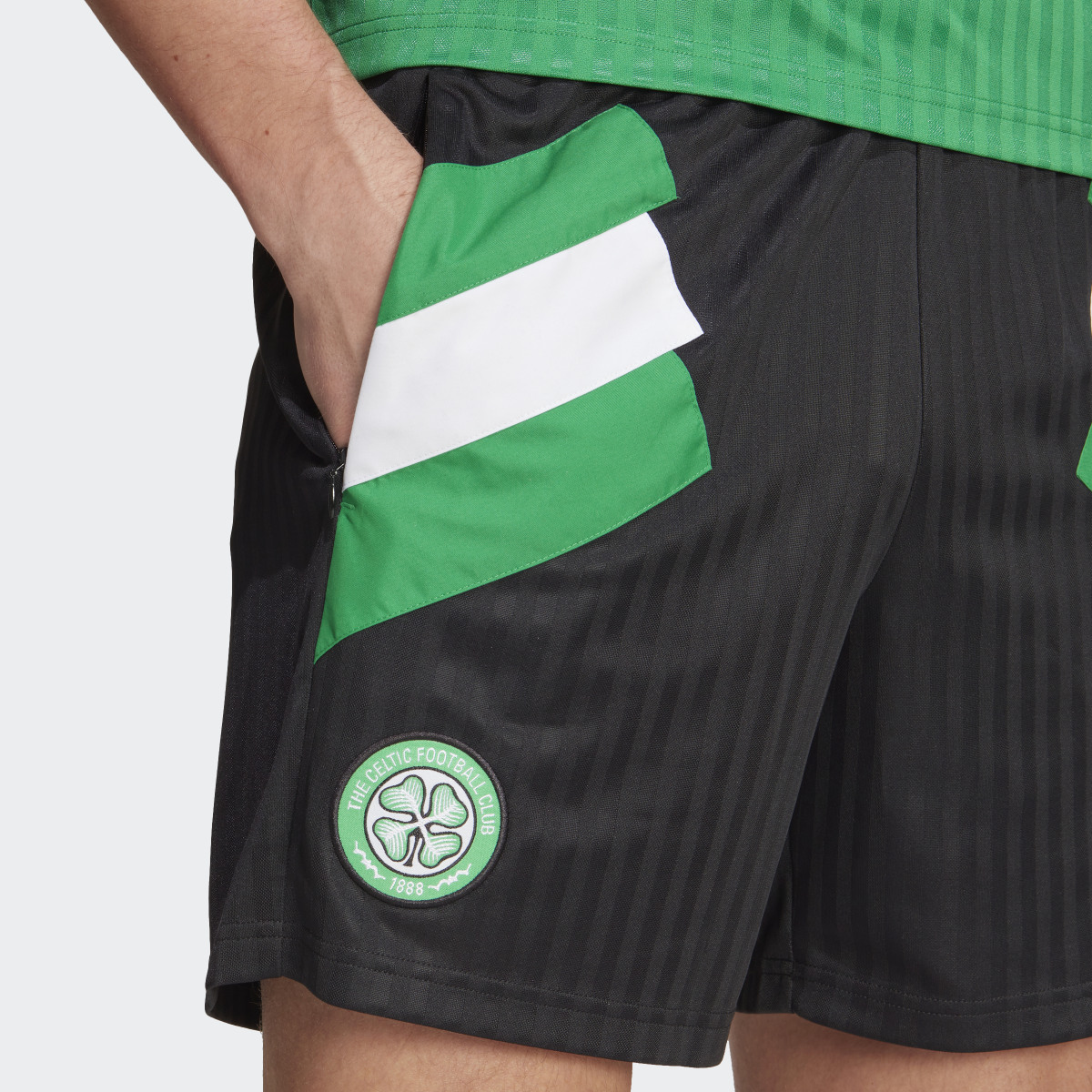 Adidas Celtic FC Icon Shorts. 5