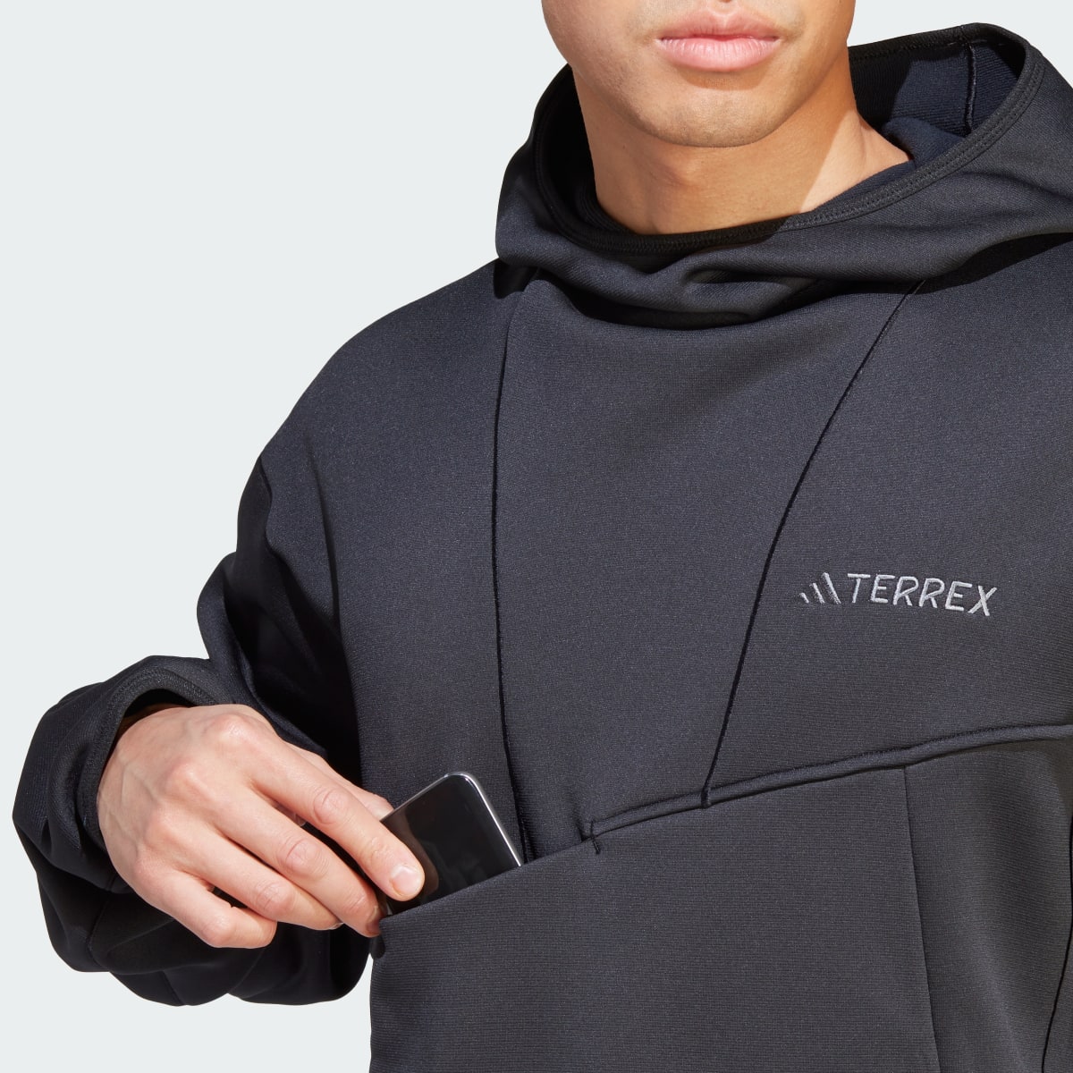 Adidas Terrex XPLORIC Medium Hooded Fleece Top. 8