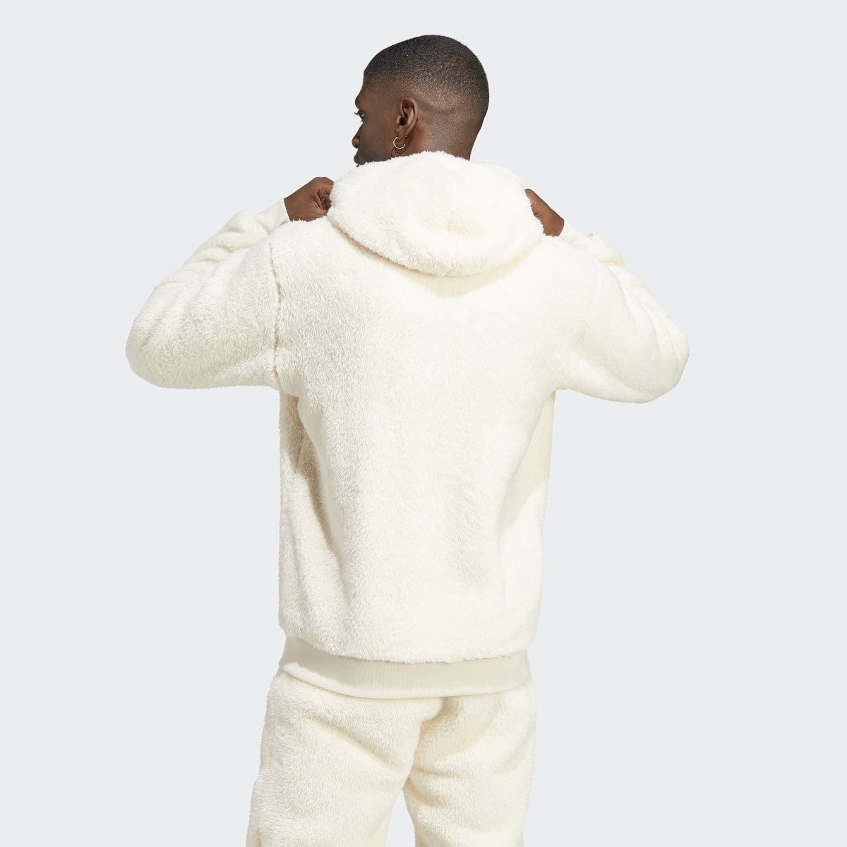 Adidas Essentials+ Fluffy Fleece Hoodie. 4