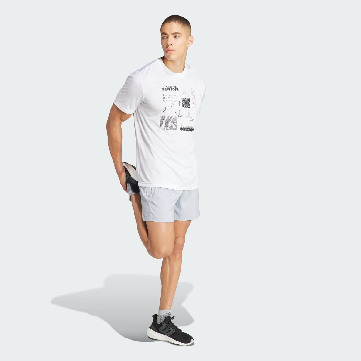 Adidas Playera Running Adizero City Series Graphic. 4