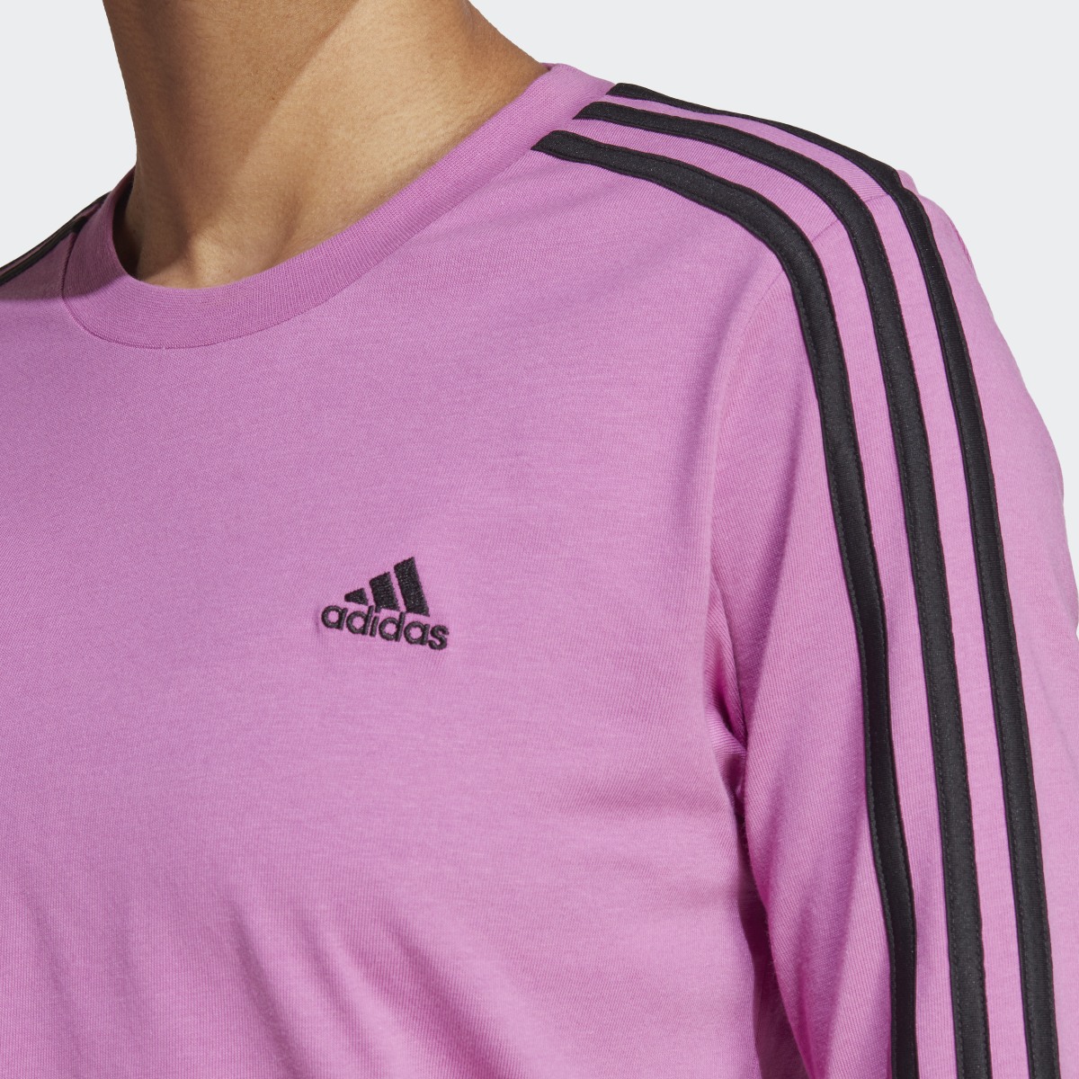 Adidas Essentials 3-Stripes Long Sleeve Tee. 6