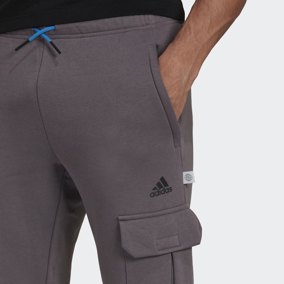 Adidas Future Icons Fleece Cargo Joggers. 5