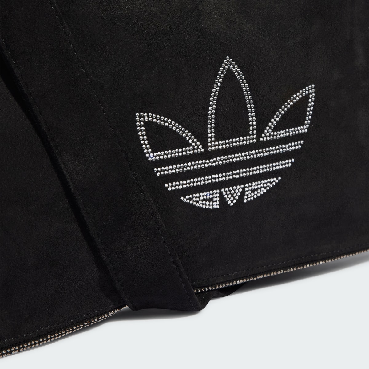 Adidas Rhinestones Fake Suede Shoulder Bag. 4