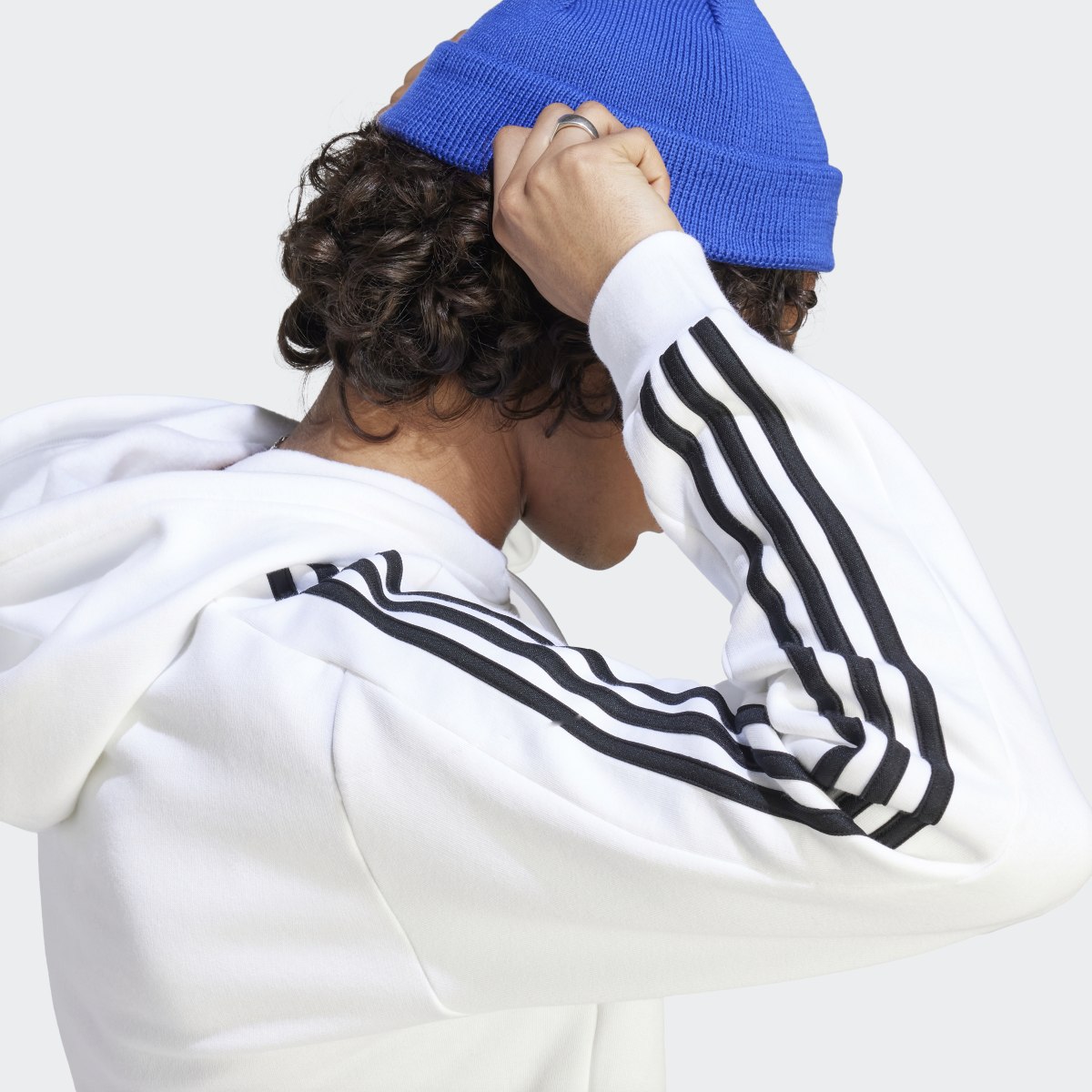 Adidas Essentials Fleece 3-Stripes Hoodie. 7