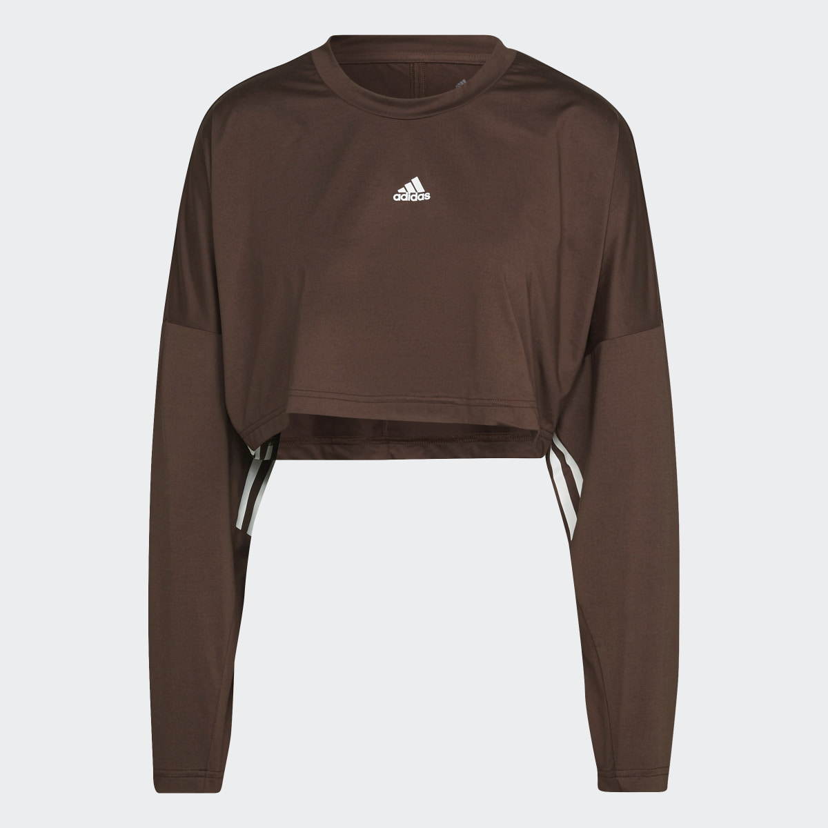 Adidas Sweat-shirt léger et oversize à 3 bandes Hyperglam Cut. 5
