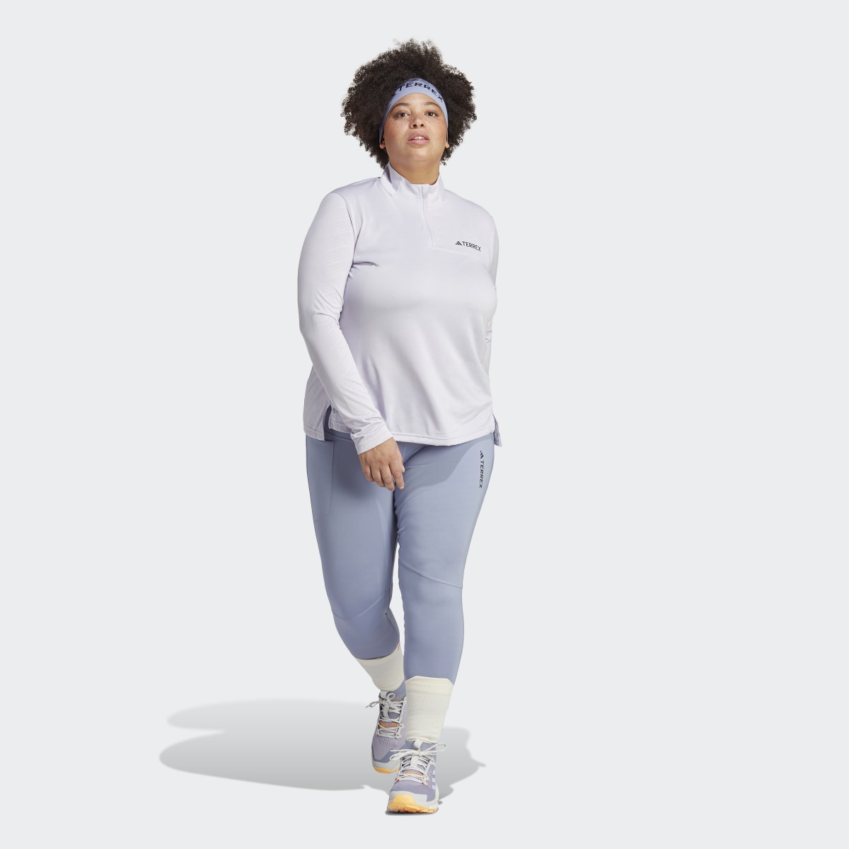 Adidas Camisola com Meio Fecho Multi TERREX (Plus Size). 6