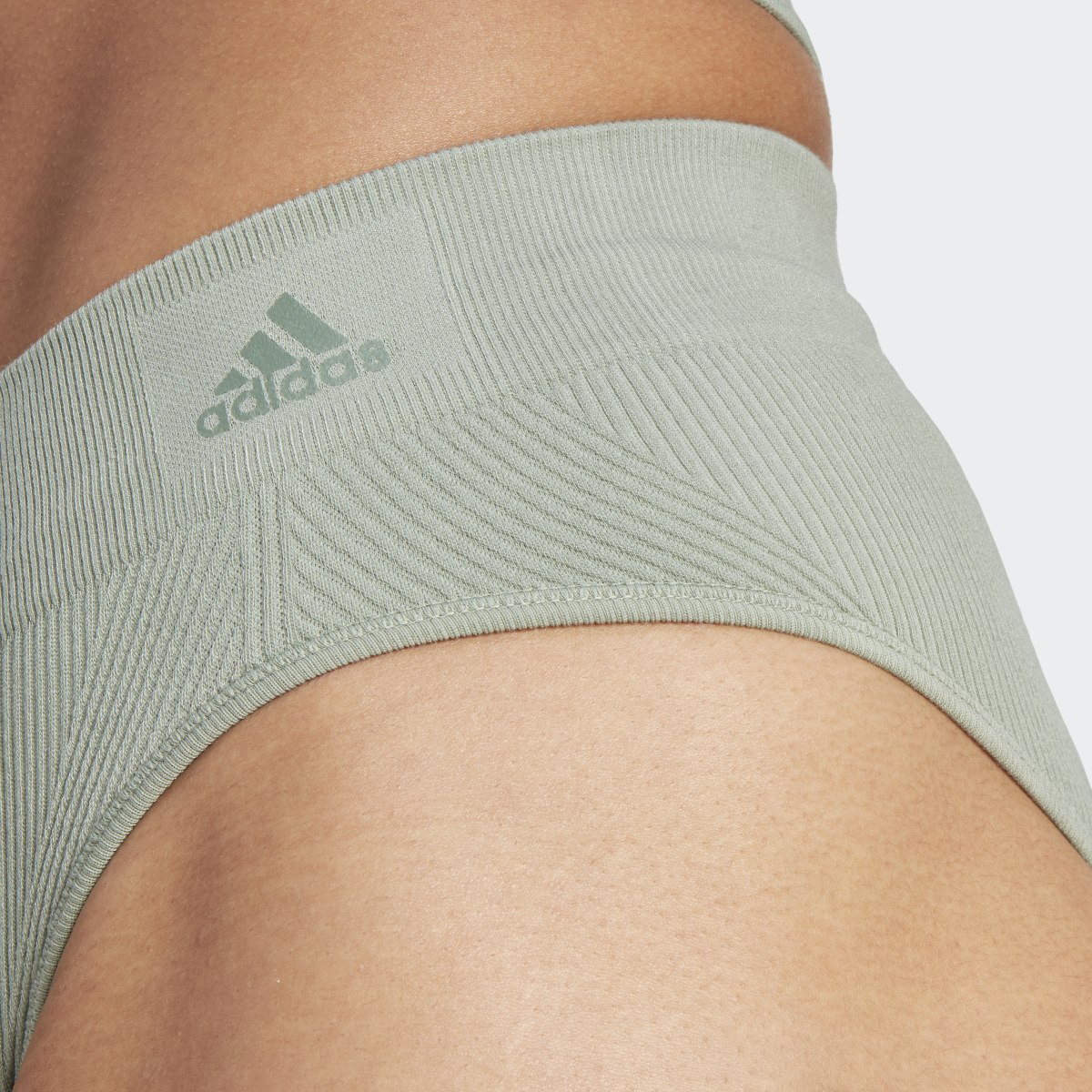 Adidas Ribbed Active Seamless Hipster Underwear. 5