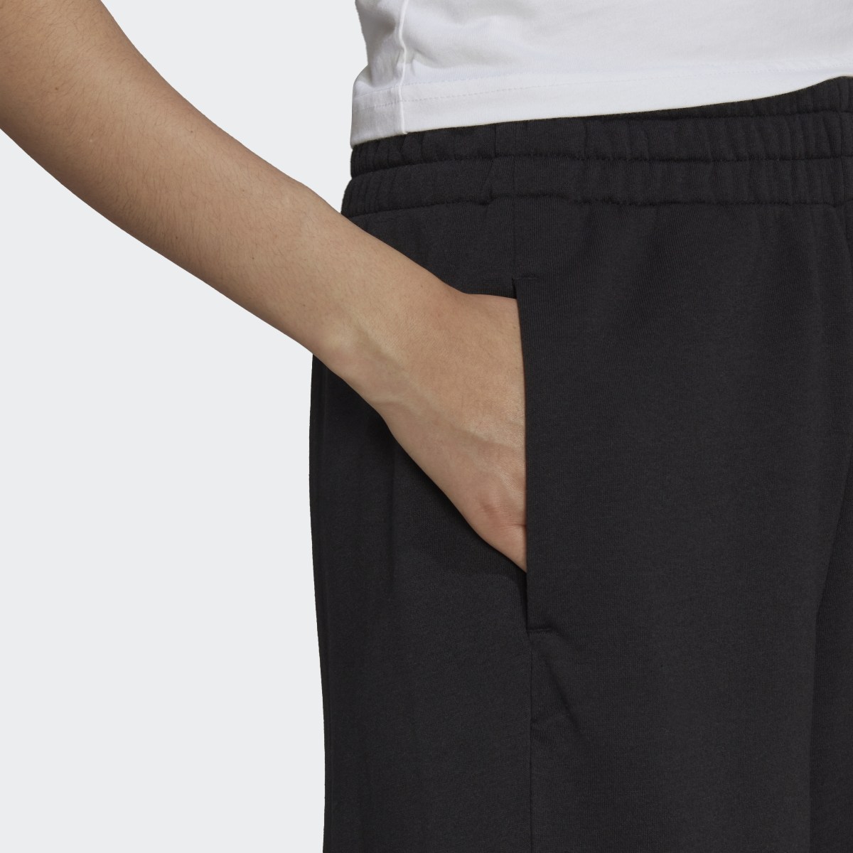 Adidas Essentials Pin Stripe Block Fleece Cargo Pants. 5