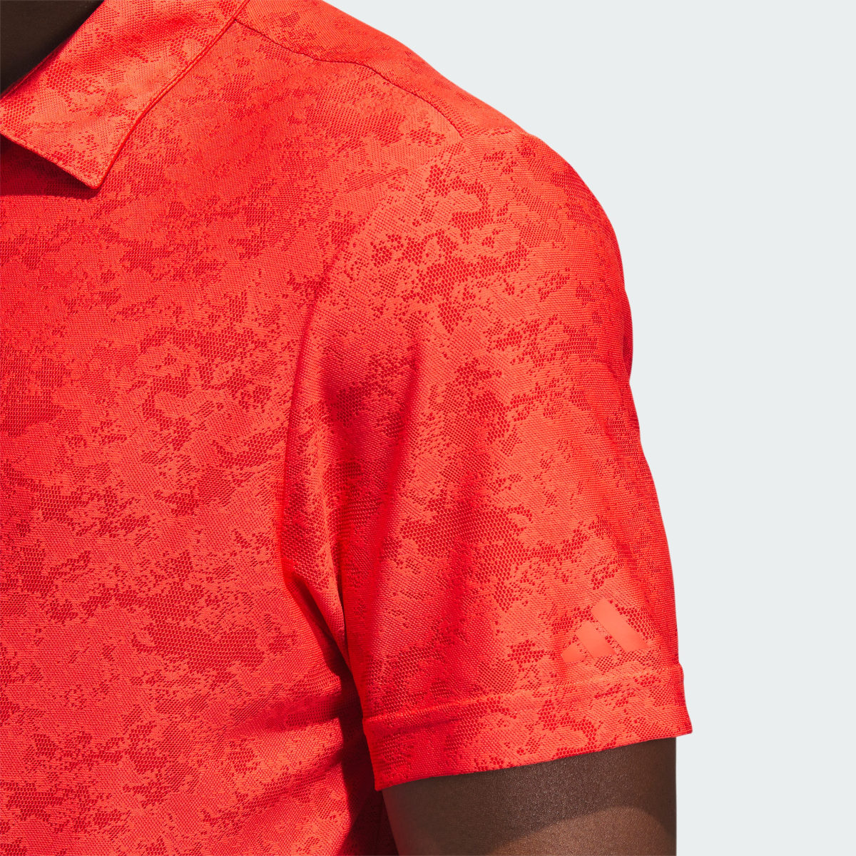 Adidas Playera Polo de Golf Jacquard Texturizada. 6