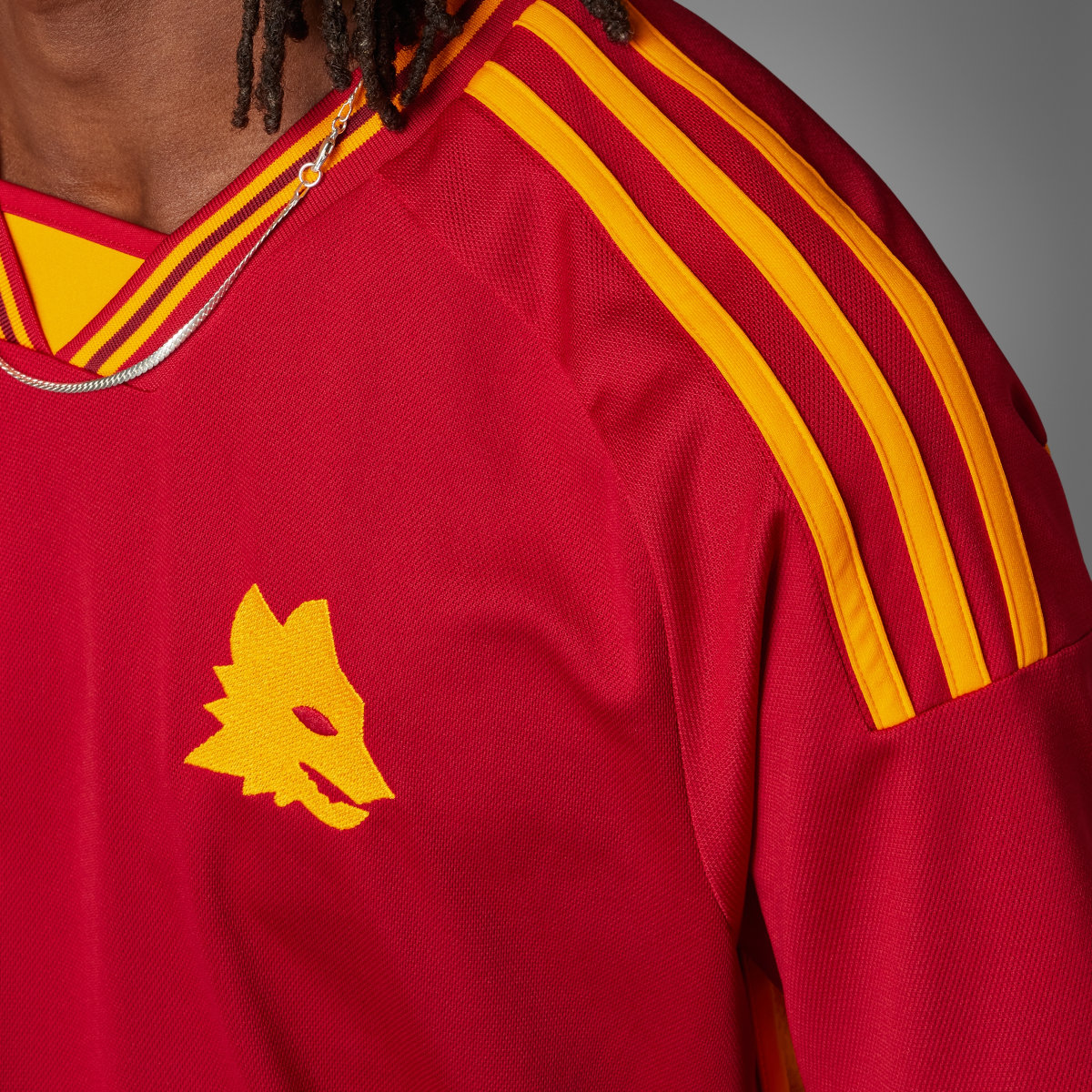 Adidas Camisola Principal 23/24 da AS Roma. 6