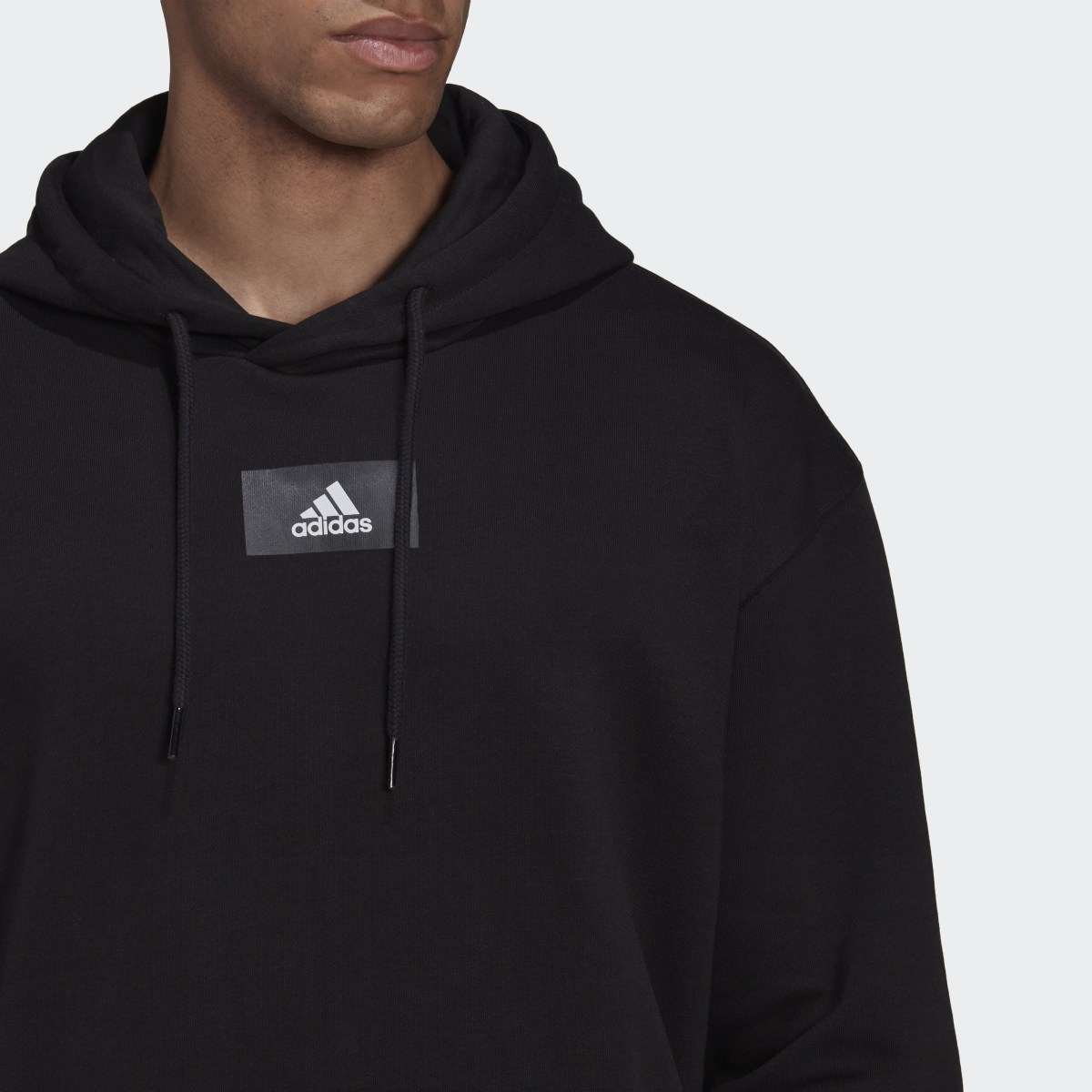 Adidas Essentials FeelVivid Cotton Fleece Drop Shoulder Hoodie. 6