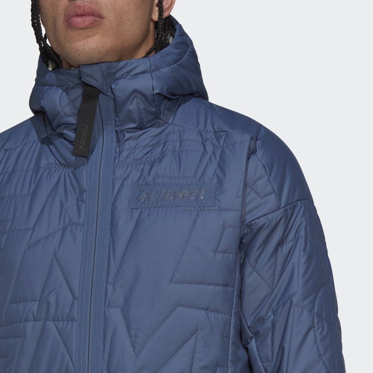 Adidas Chaqueta acolchada con capucha Terrex MYSHELTER PrimaLoft. 7