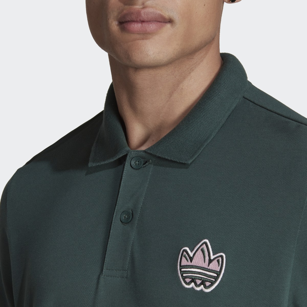 Adidas Graphics Campus Long Sleeve Polo Shirt. 7
