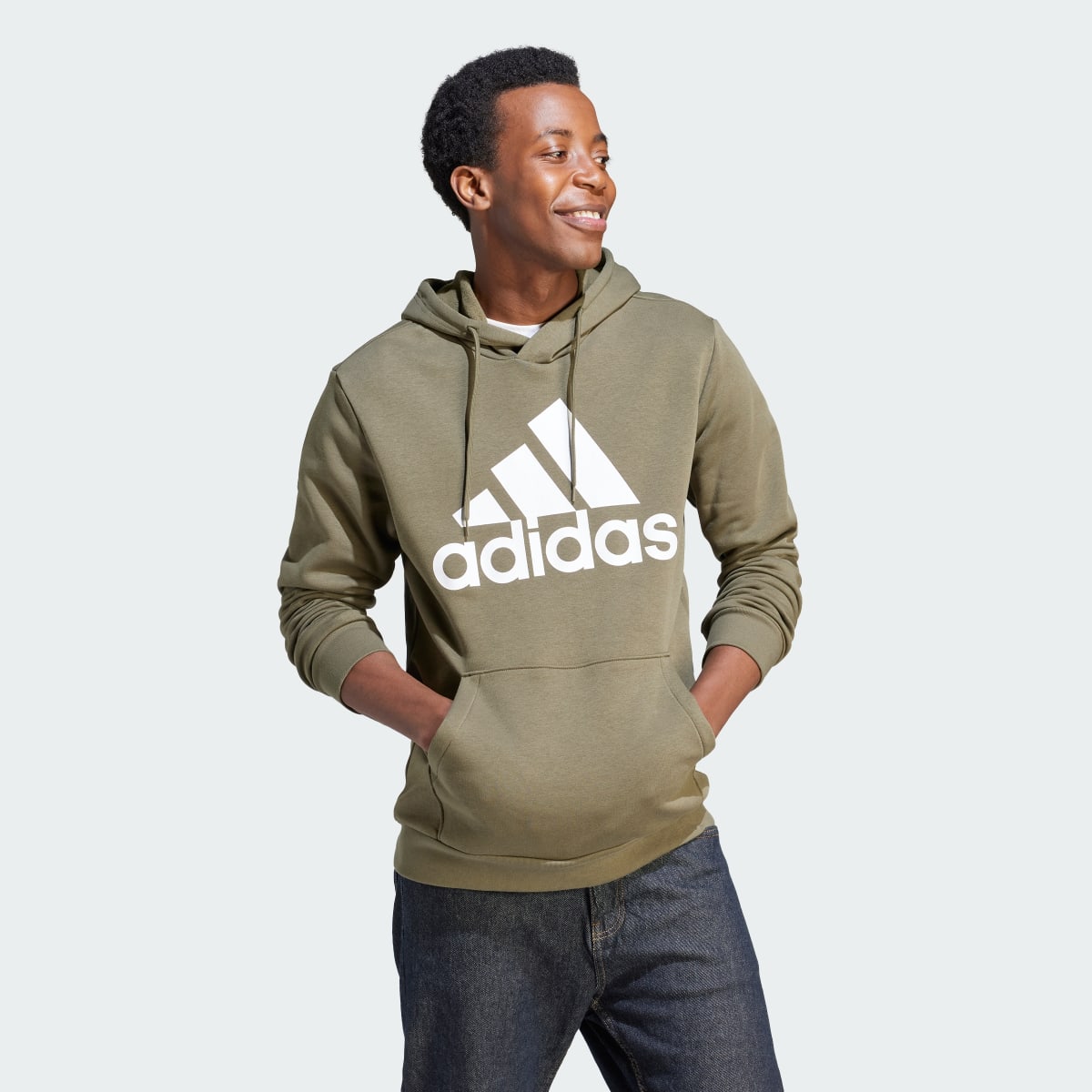 Adidas Felpa con cappuccio Essentials Fleece Big Logo. 4