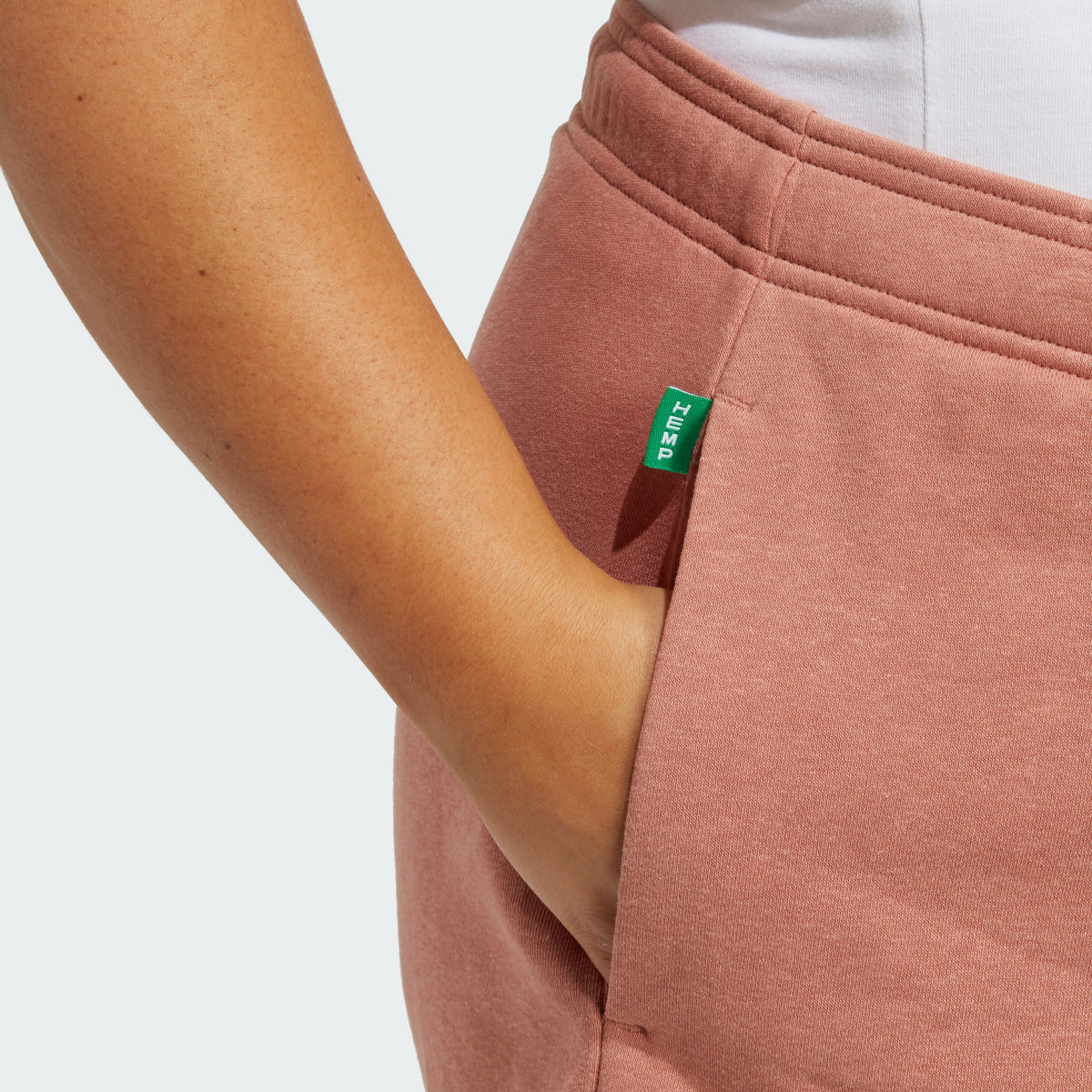 Adidas Essentials+ Made with Hemp Shorts (Plus Size). 6