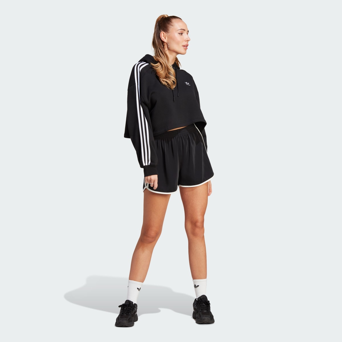 Adidas Sweat-shirt à capuche court Adicolor Classics. 4