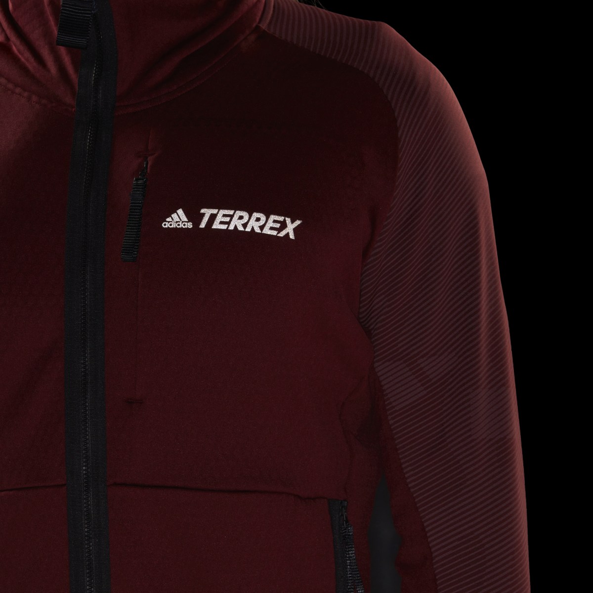 Adidas Chaqueta con capucha Terrex Tech Flooce Hiking Fleece. 8